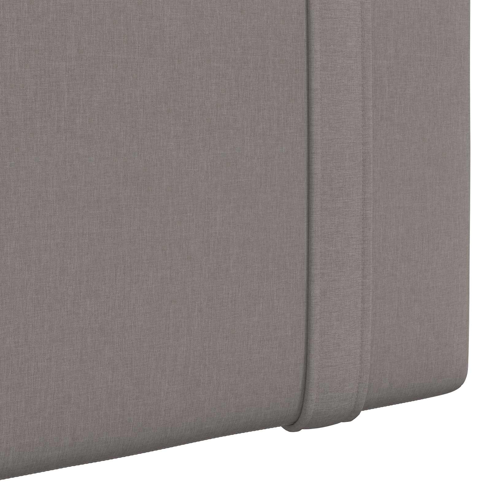 Tête de lit suspendue Avec lumière LED Taupe Tissu - XIOS