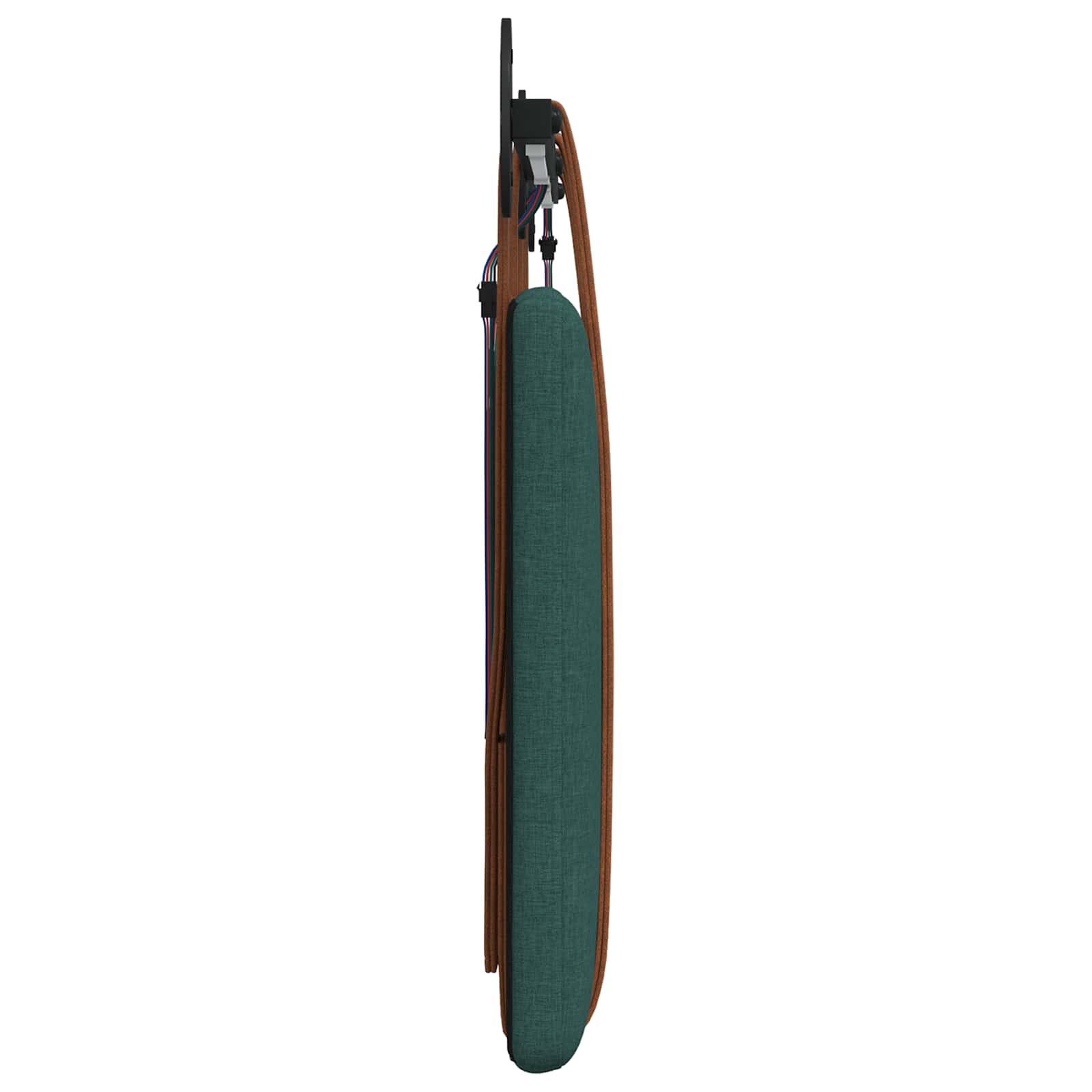 Tête de lit suspendue Avec lumière LED Vert foncé PU antique - XIOS