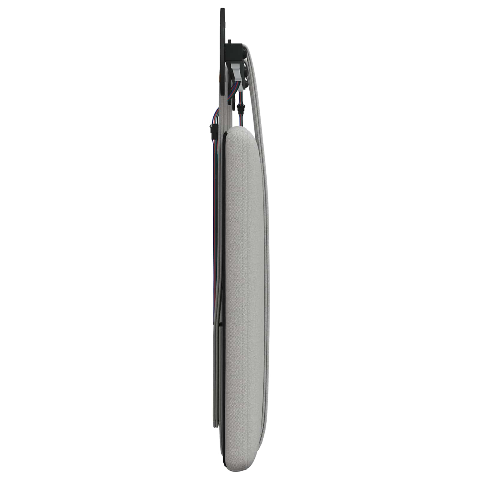 Tête de lit suspendue Avec lumière LED Gris nuage Tissu - XIOS