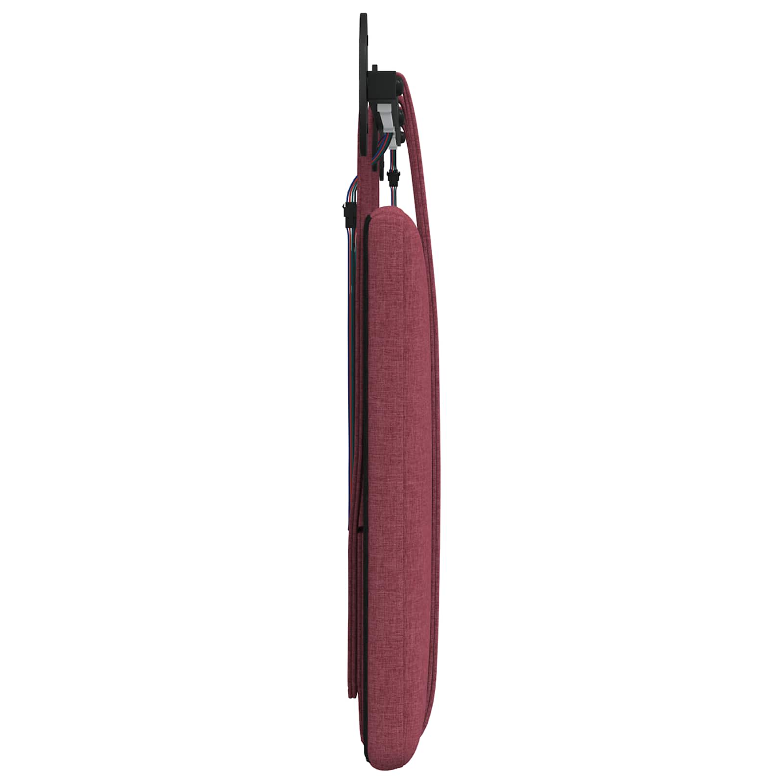 Tête de lit suspendue Avec lumière LED Bordeaux Tissu - XIOS