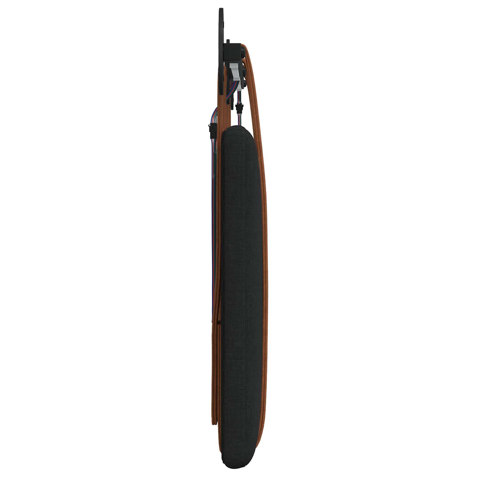 Tête de lit suspendue Avec lumière LED Noir PU antique - XIOS