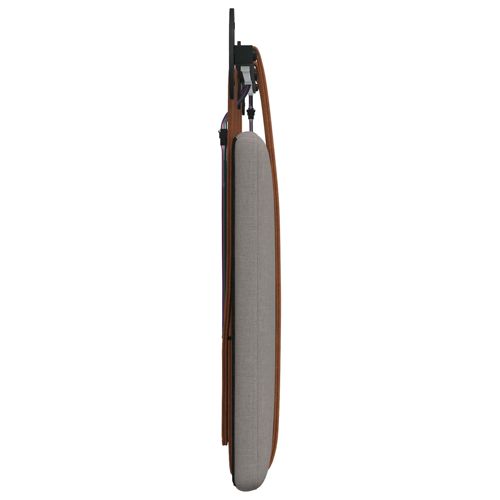 Tête de lit suspendue Avec lumière LED Taupe PU antique - XIOS
