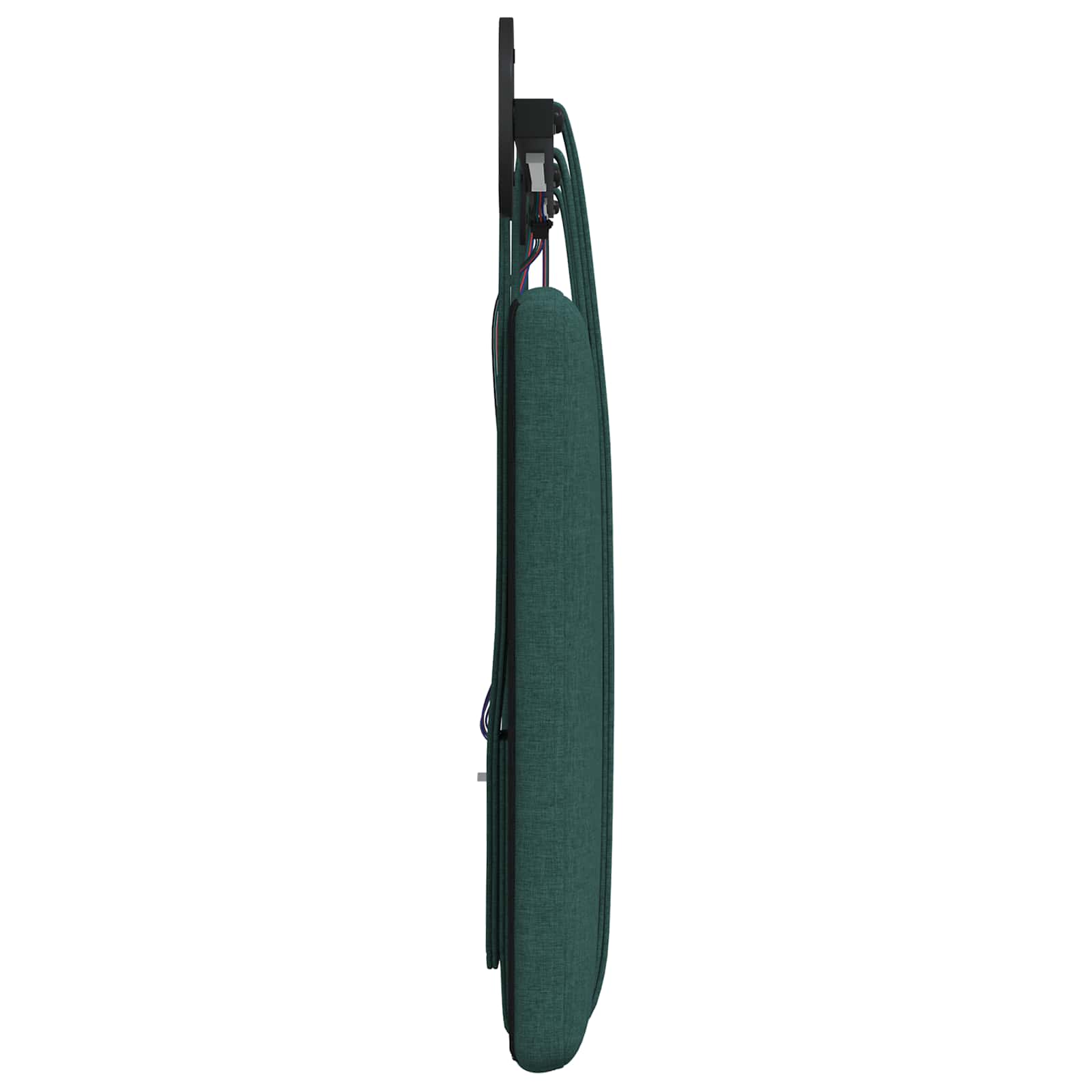 Tête de lit suspendue Avec lumière LED Vert foncé Tissu - XIOS