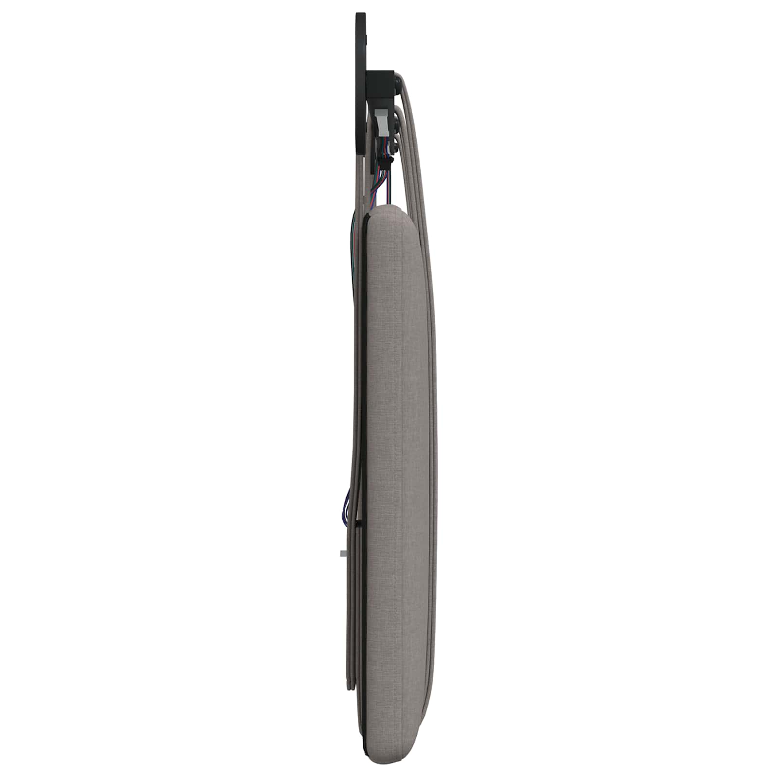 Tête de lit suspendue Avec lumière LED Taupe Tissu - XIOS