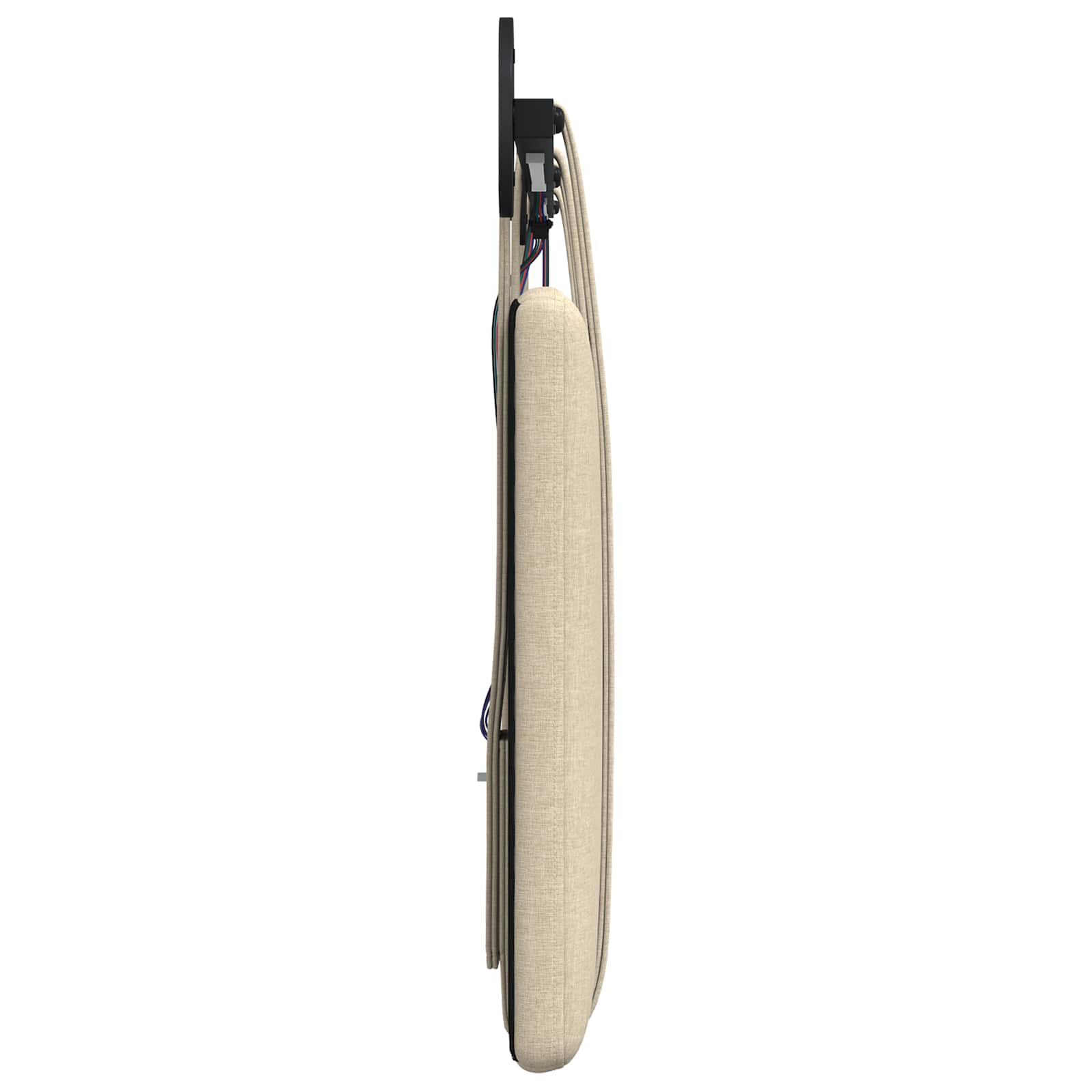 Tête de lit suspendue Avec lumière LED Crème Tissu - XIOS