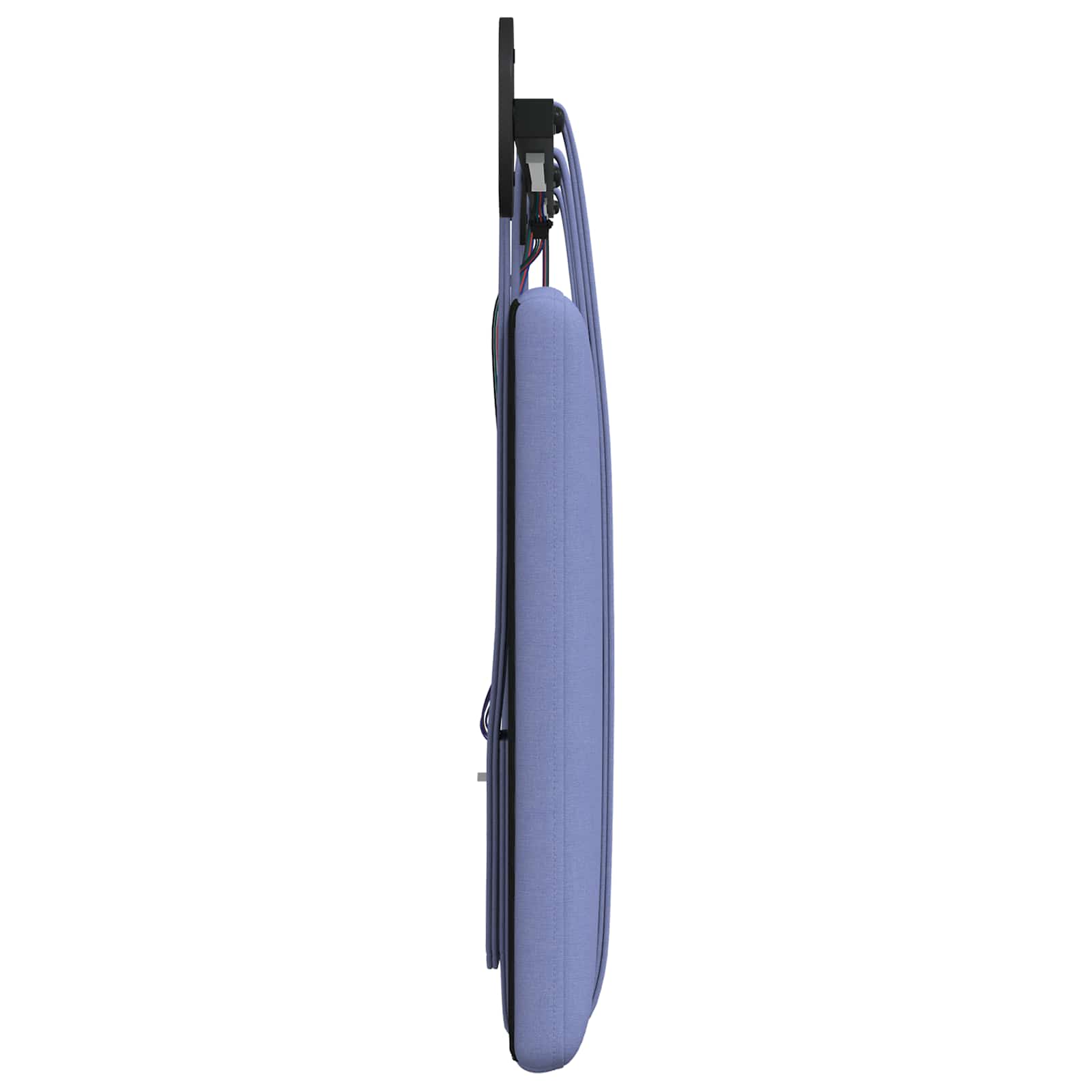 Tête de lit suspendue Avec lumière LED Bleu denim Tissu - XIOS