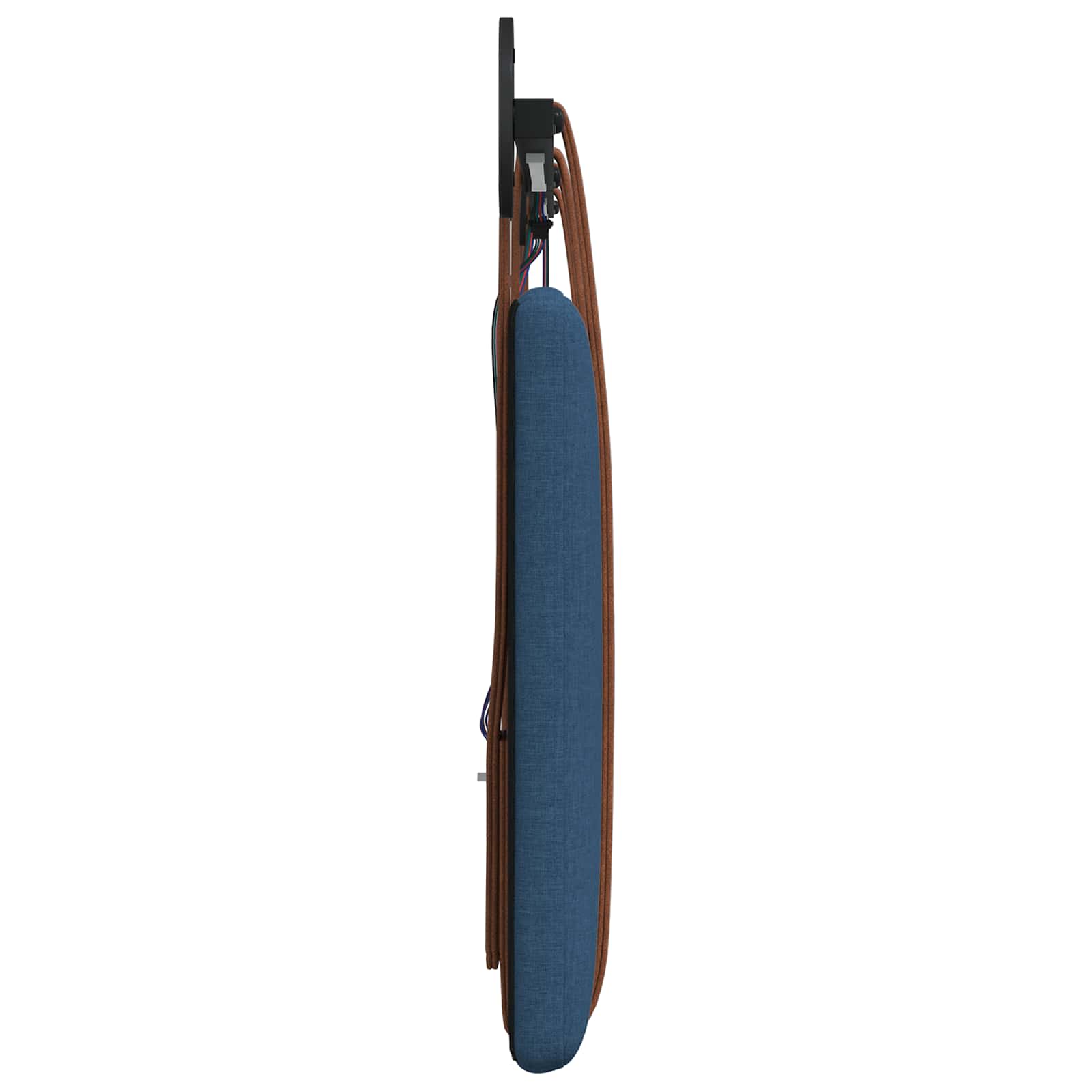 Tête de lit suspendue Avec lumière LED Bleu PU antique - XIOS