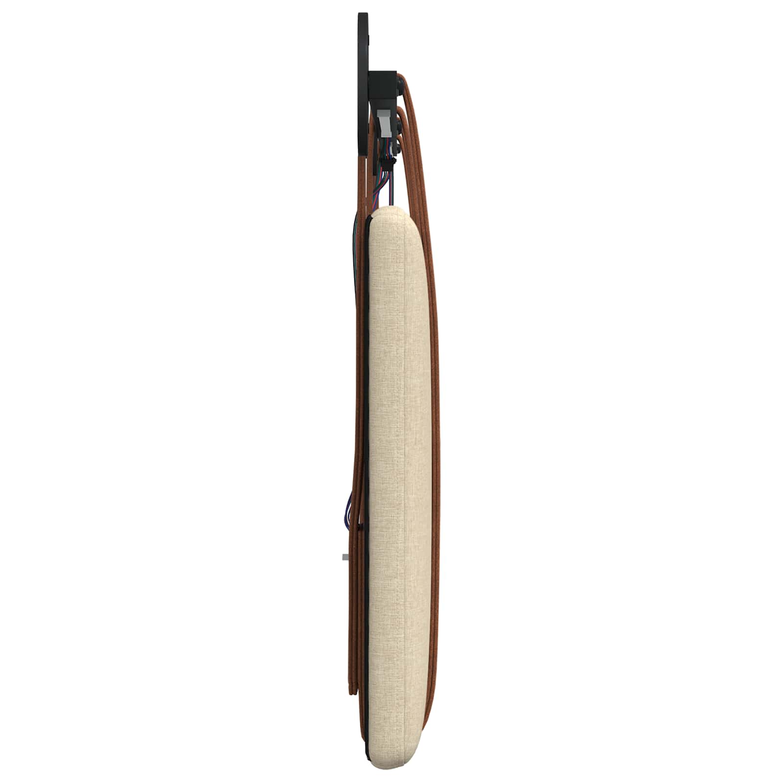 Tête de lit suspendue Avec lumière LED Crème PU antique - XIOS