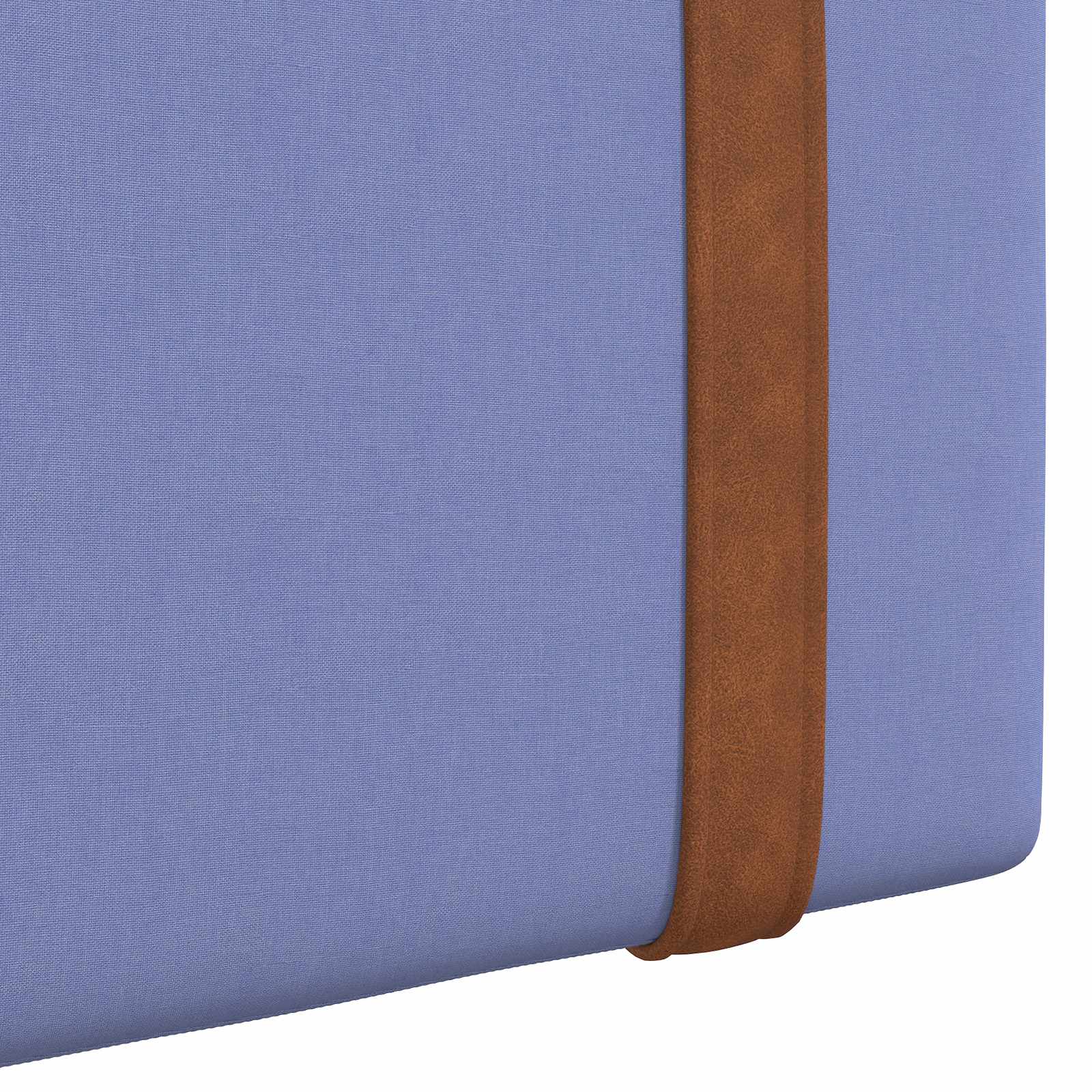 Tête de lit suspendue Avec lumière LED Bleu denim PU antique - XIOS