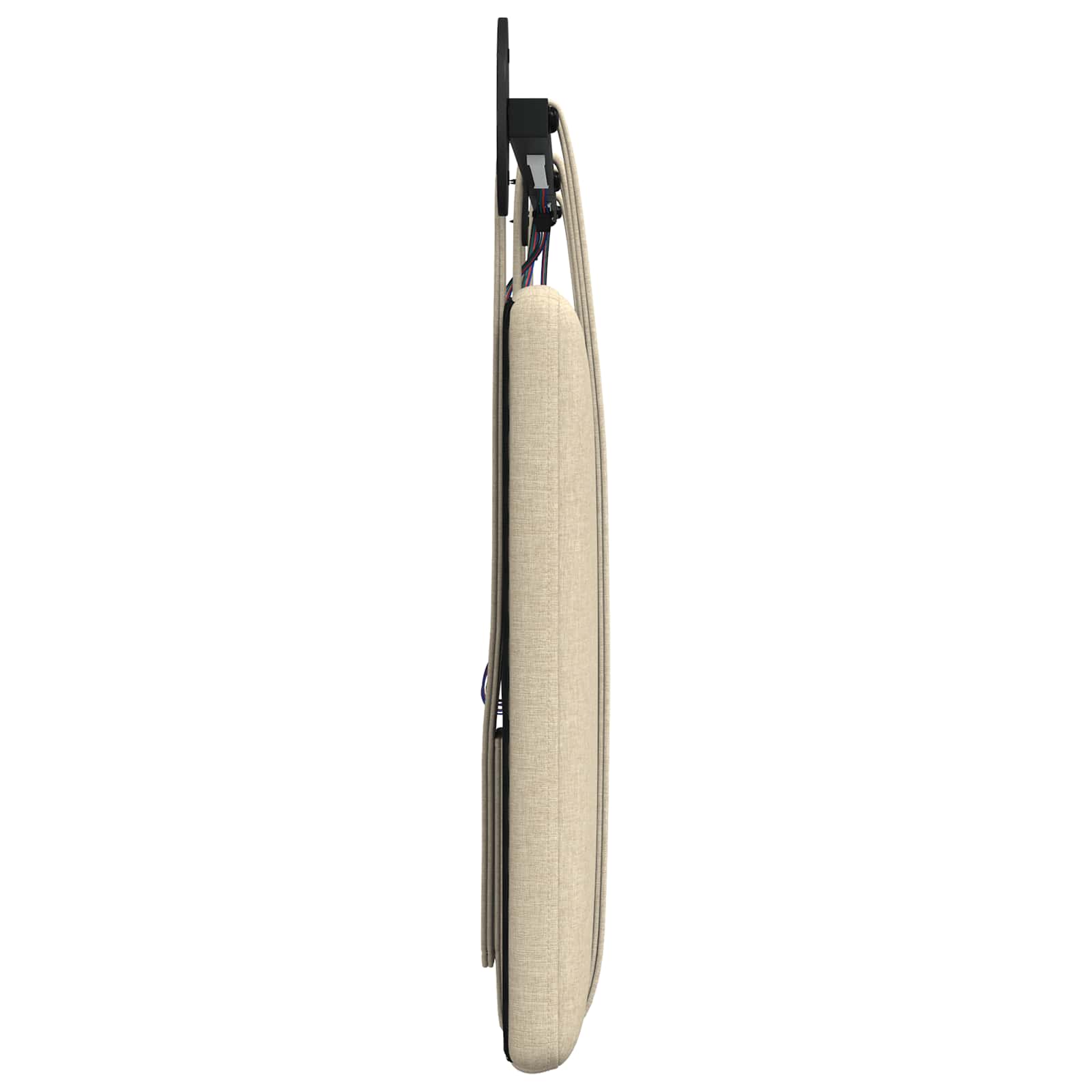 Tête de lit suspendue Avec lumière LED Crème Tissu - XIOS
