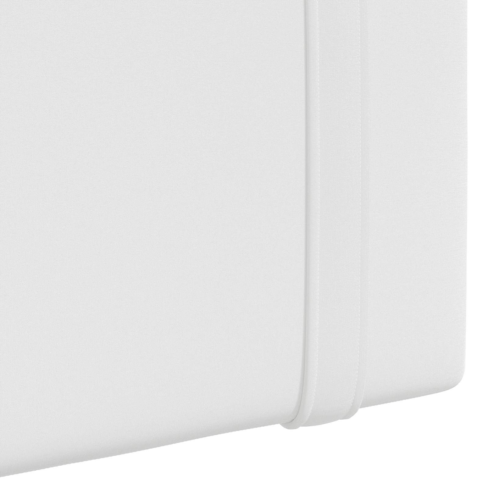 Tête de lit suspendue Avec lumière LED Blanc Tissu - XIOS