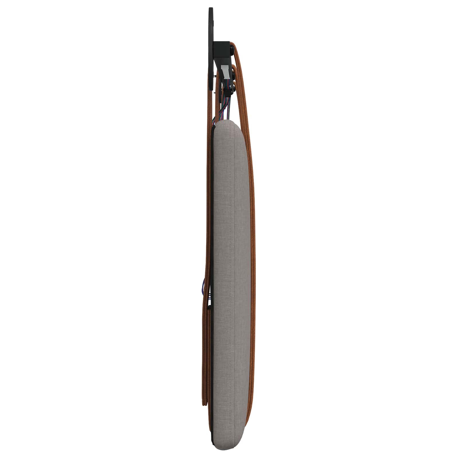 Tête de lit suspendue Avec lumière LED Taupe PU antique - XIOS
