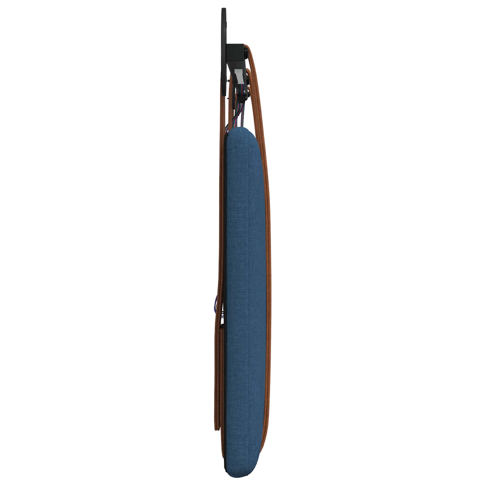 Tête de lit suspendue Avec lumière LED Bleu PU antique - XIOS