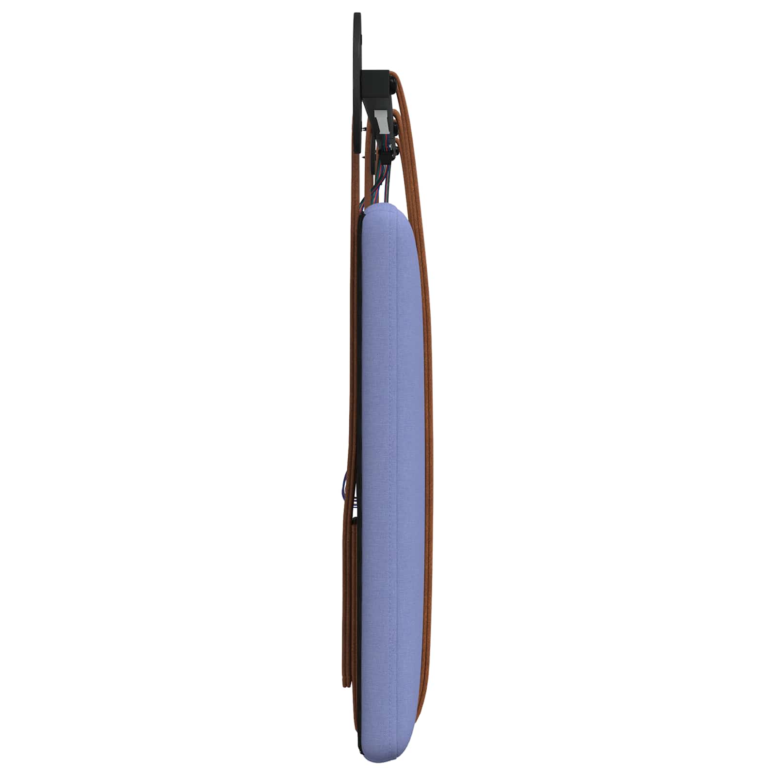 Tête de lit suspendue Avec lumière LED Bleu denim PU antique - XIOS