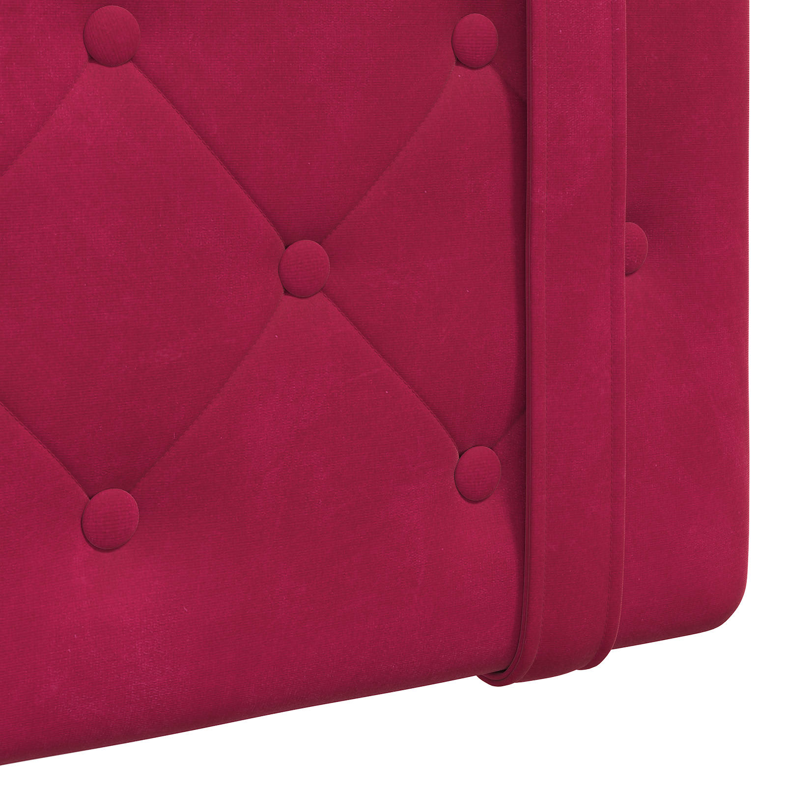 Tête de lit suspendue Avec lumière LED Bordeaux Velours - XIOS