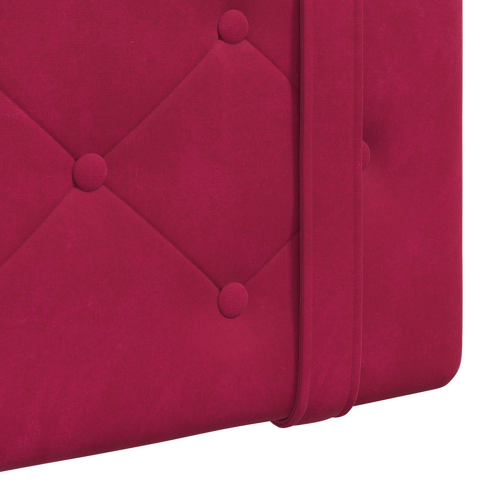 Tête de lit suspendue Avec lumière LED Bordeaux Velours - XIOS