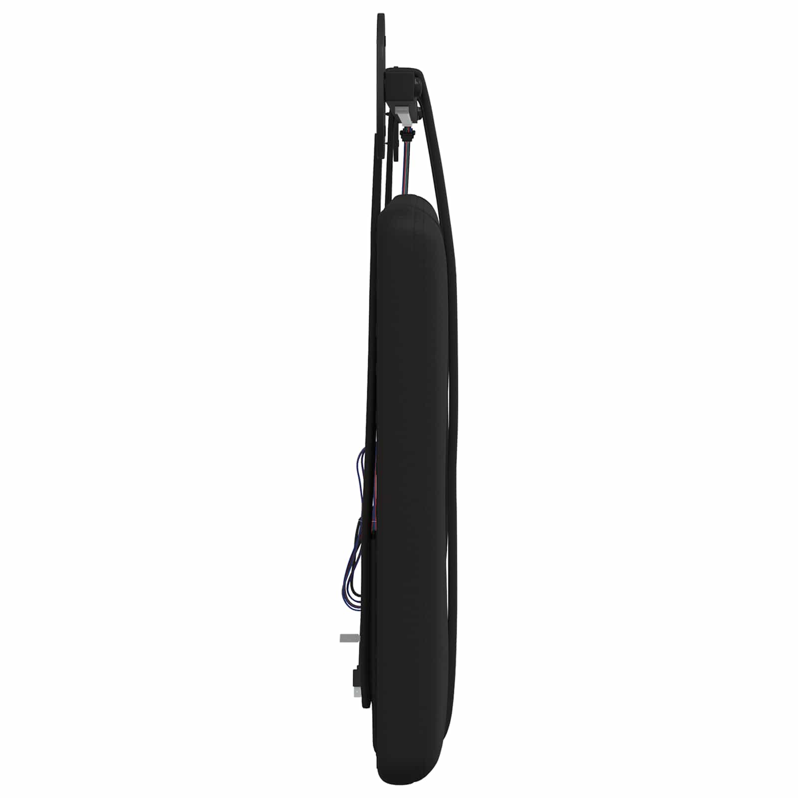 Tête de lit suspendue Avec lumière LED Noir Simili cuir - XIOS