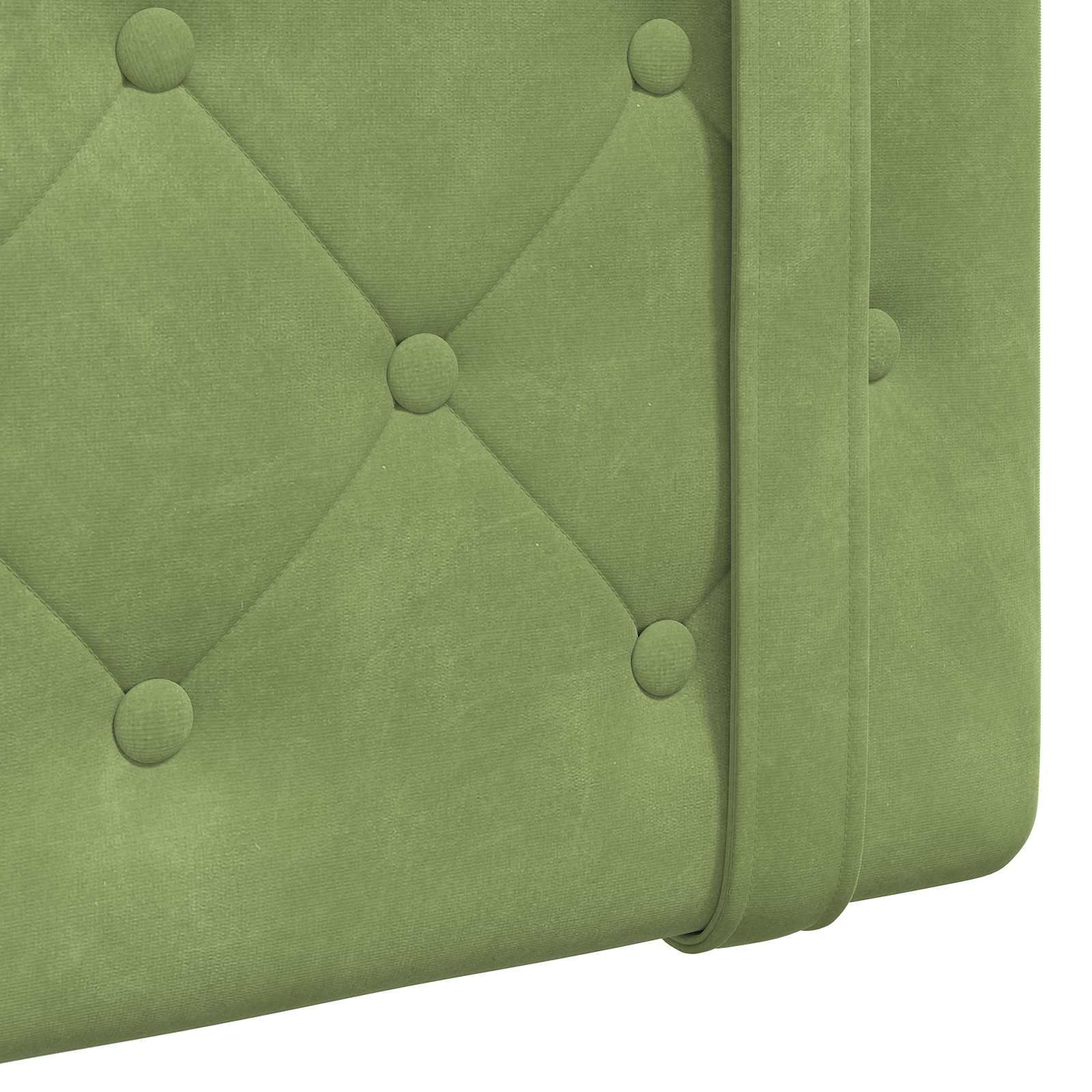 Tête de lit suspendue Avec lumière LED Vert clair Velours - XIOS
