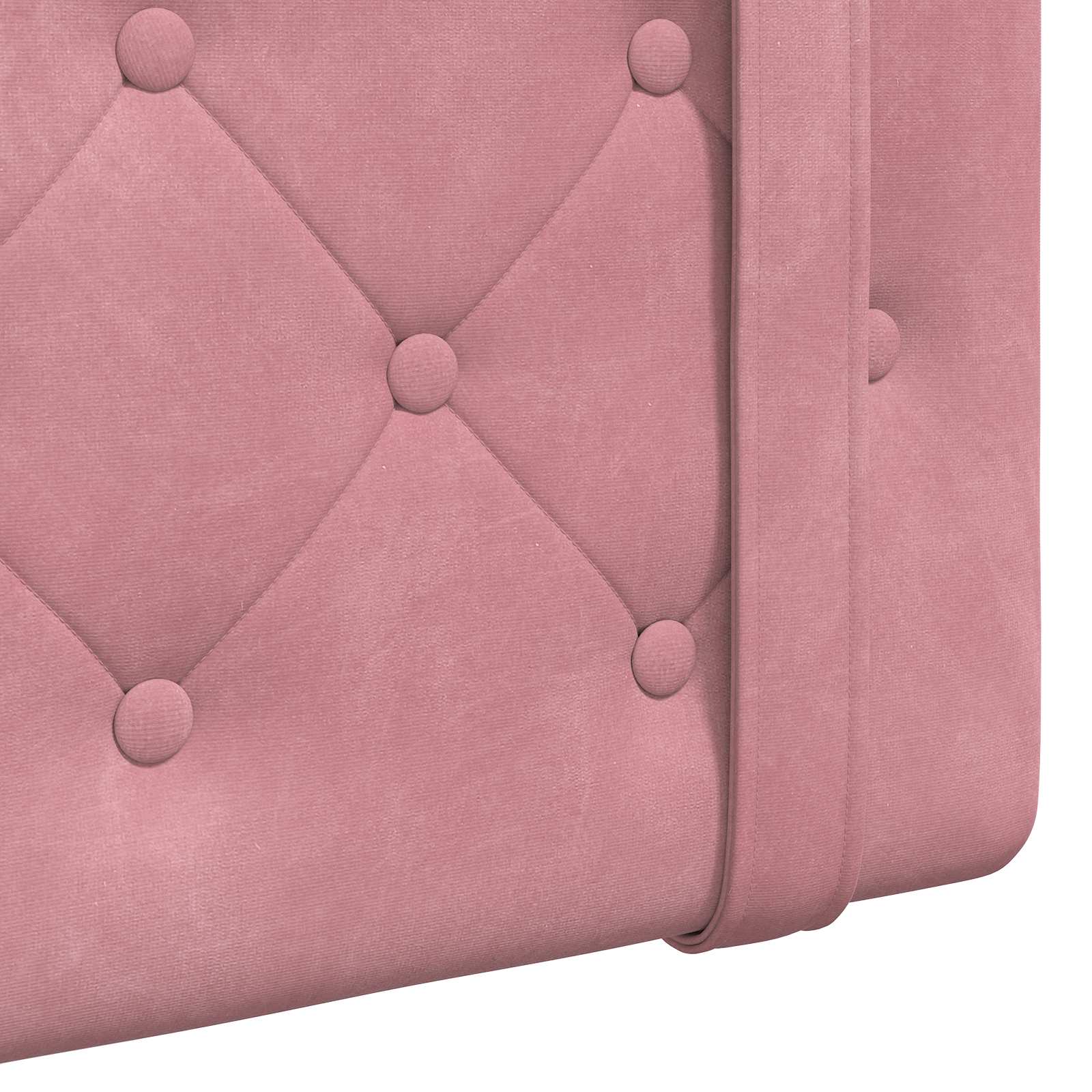 Tête de lit suspendue Avec lumière LED Rose Velours - XIOS