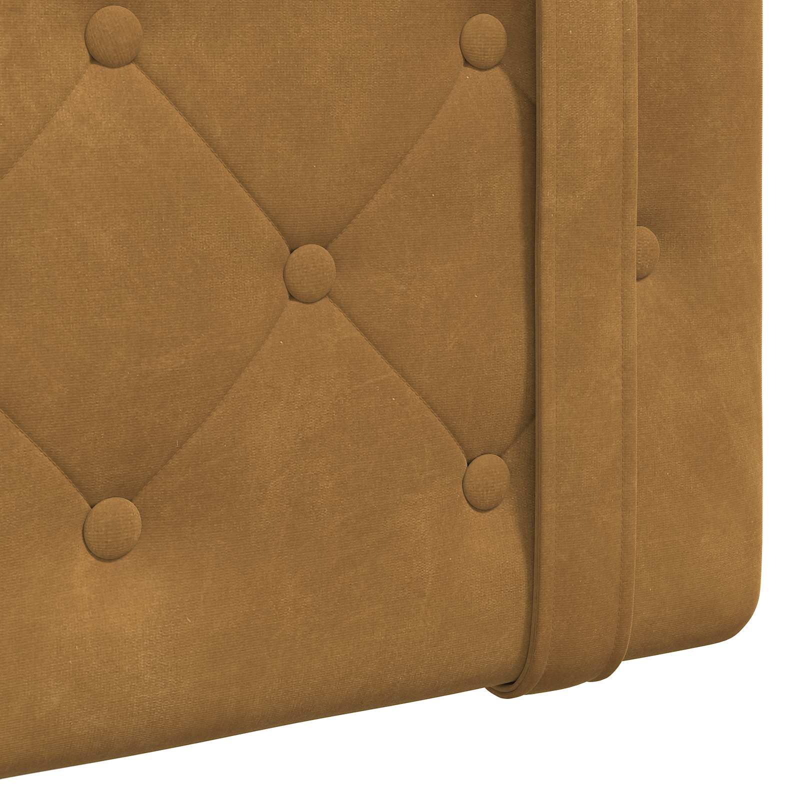Tête de lit suspendue Avec lumière LED Marron Velours - XIOS