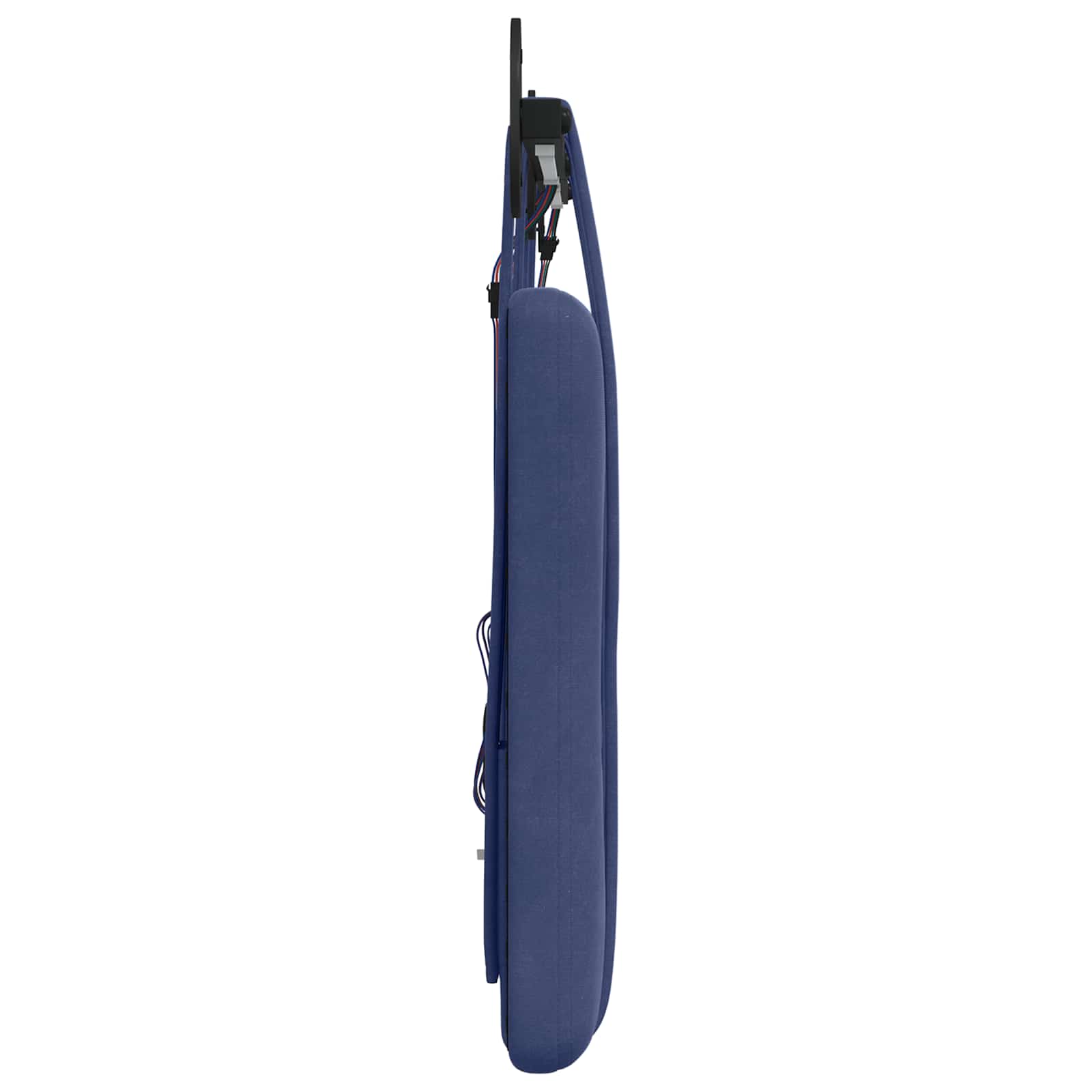Tête de lit suspendue Avec lumière LED Bleu police Velours - XIOS
