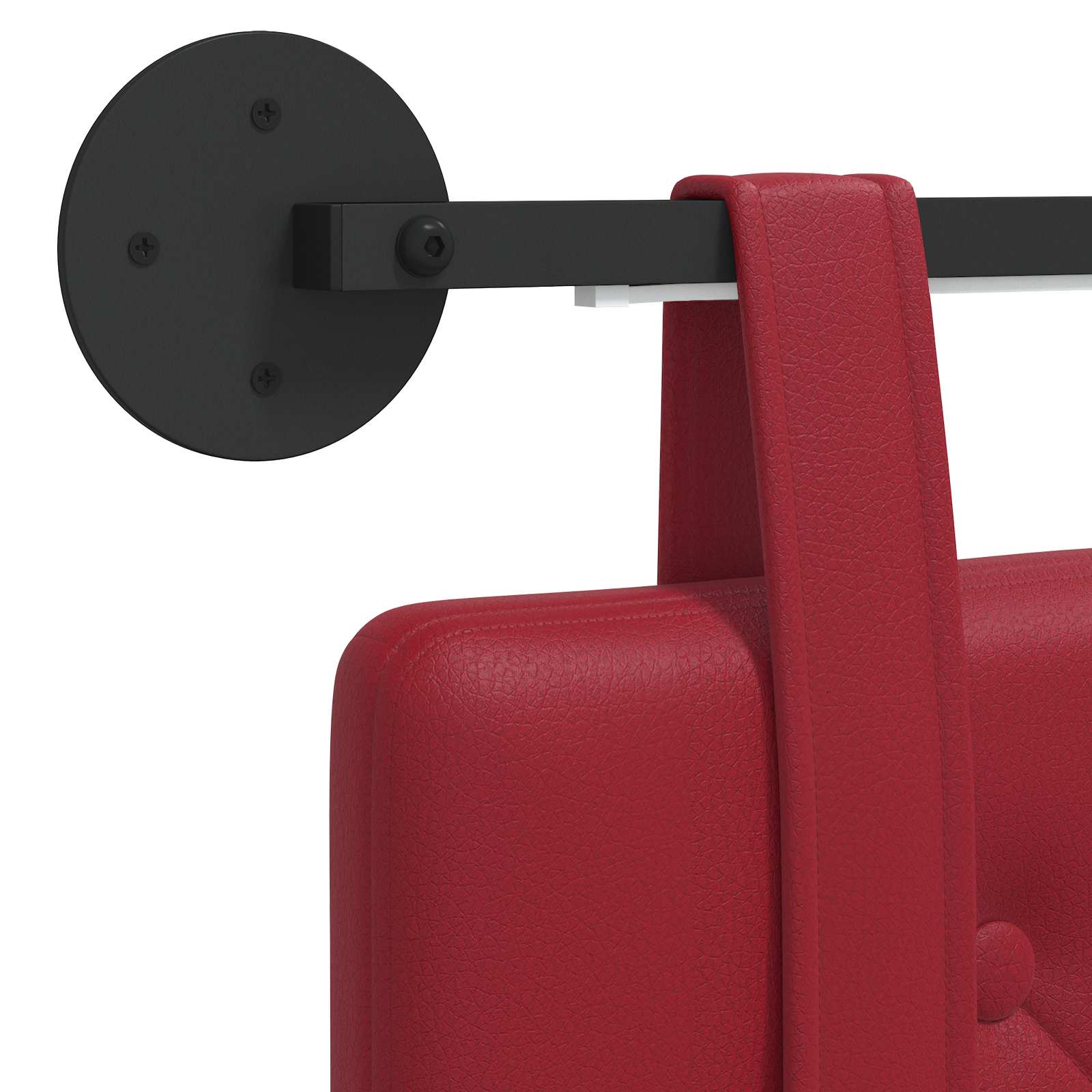 Tête de lit suspendue Avec lumière LED Bordeaux Simili cuir - XIOS