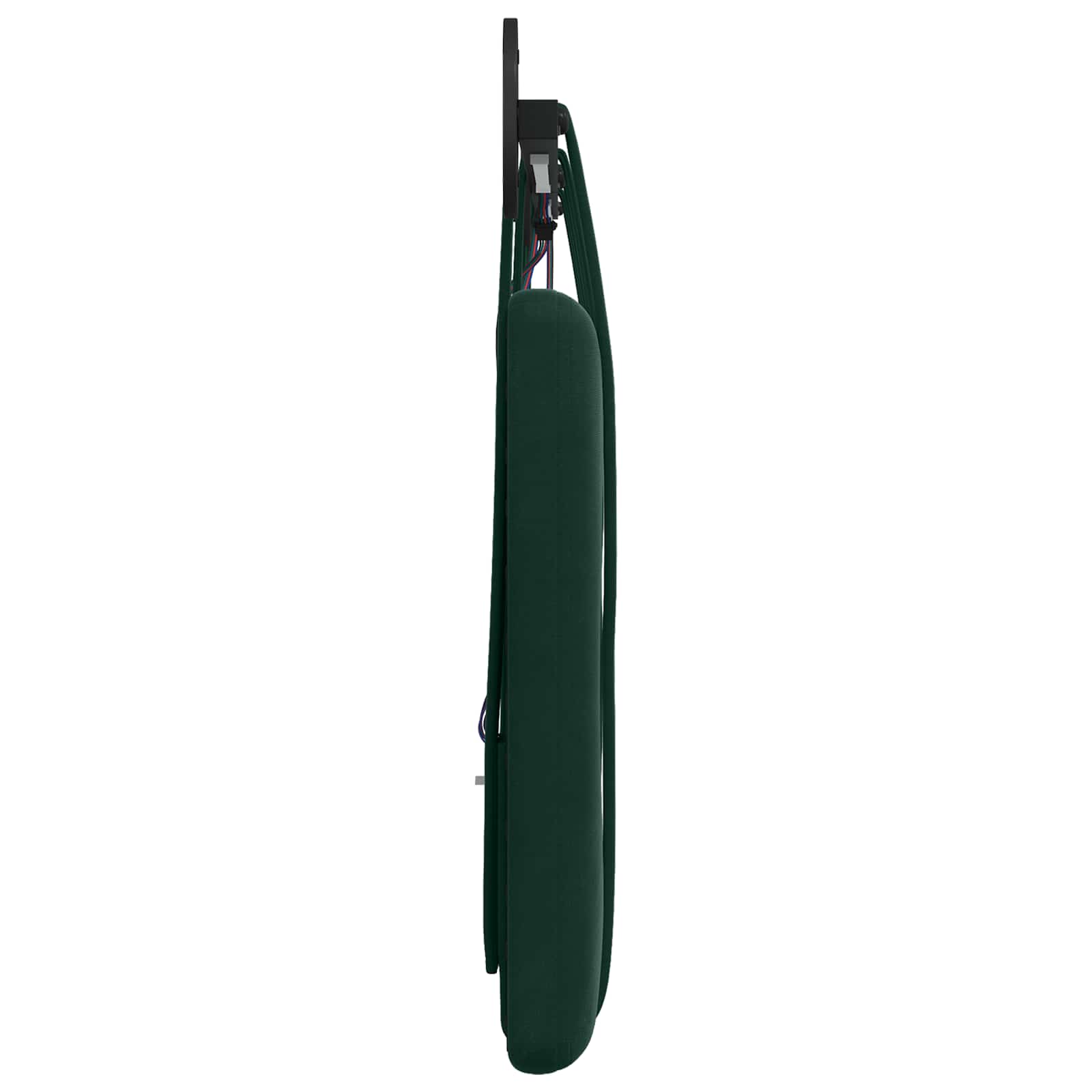 Tête de lit suspendue Avec lumière LED Vert foncé Velours - XIOS