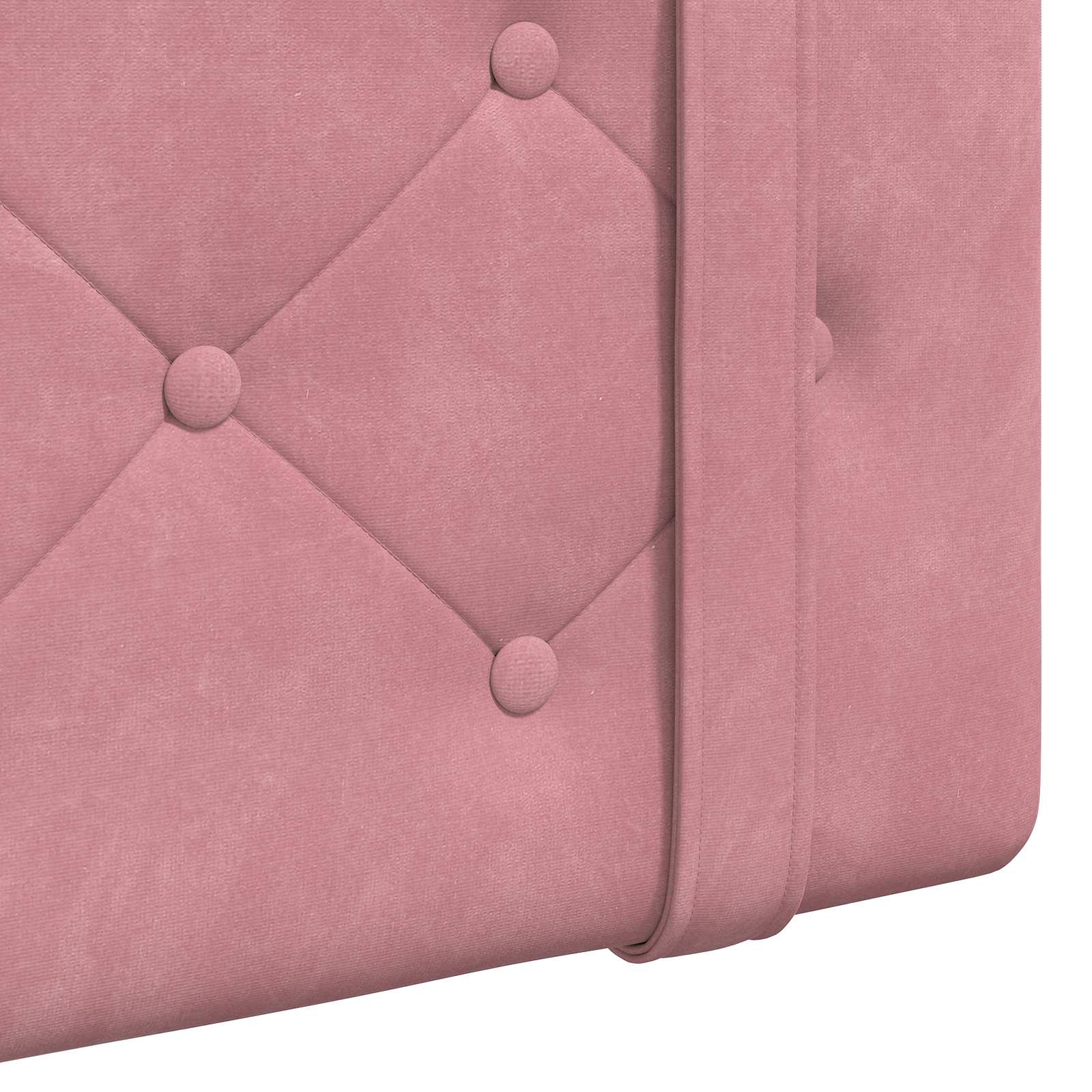 Tête de lit suspendue Avec lumière LED Rose Velours - XIOS