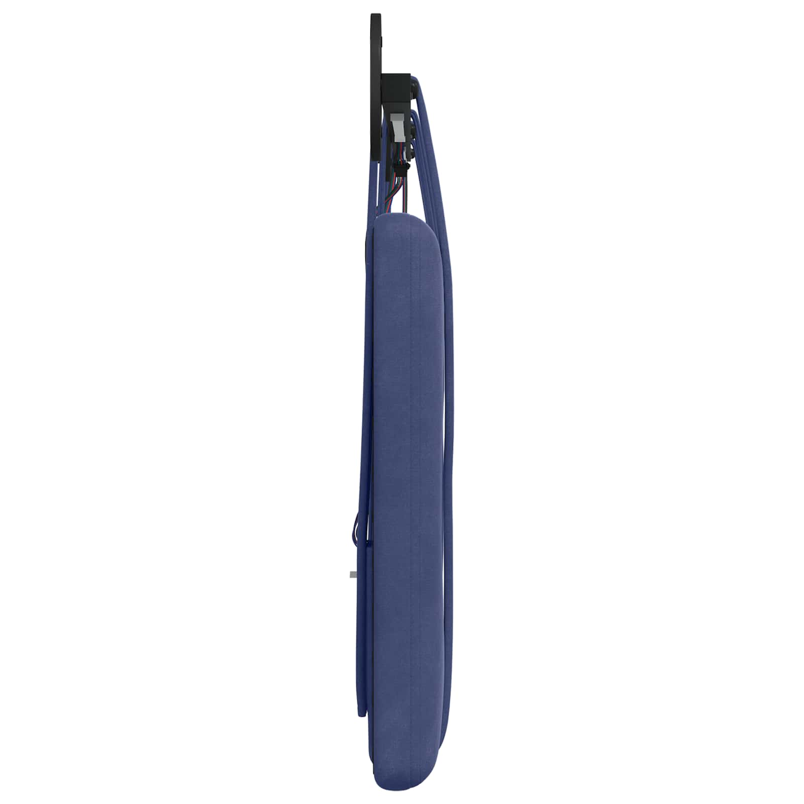 Tête de lit suspendue Avec lumière LED Bleu police Velours - XIOS