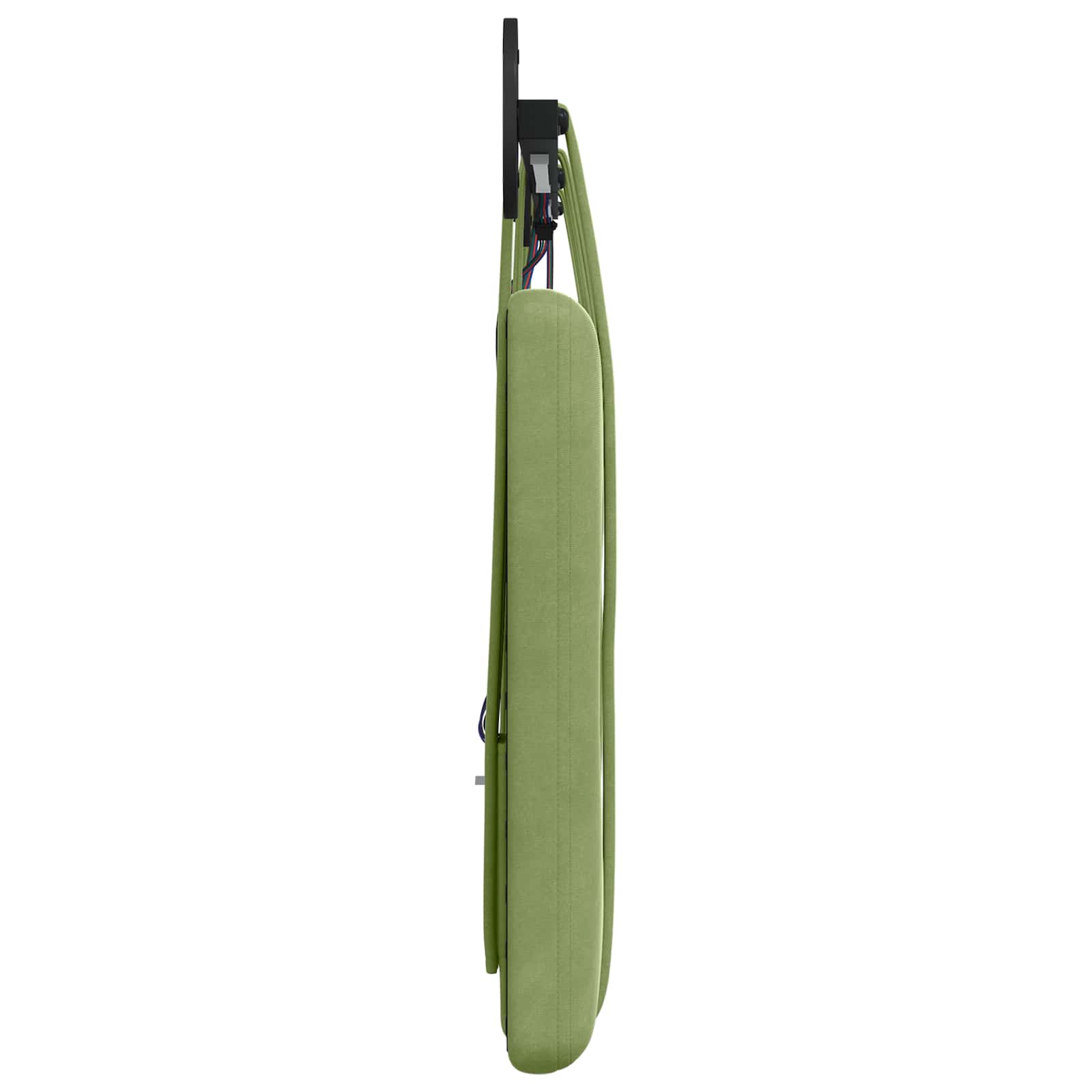 Tête de lit suspendue Avec lumière LED Vert clair Velours - XIOS