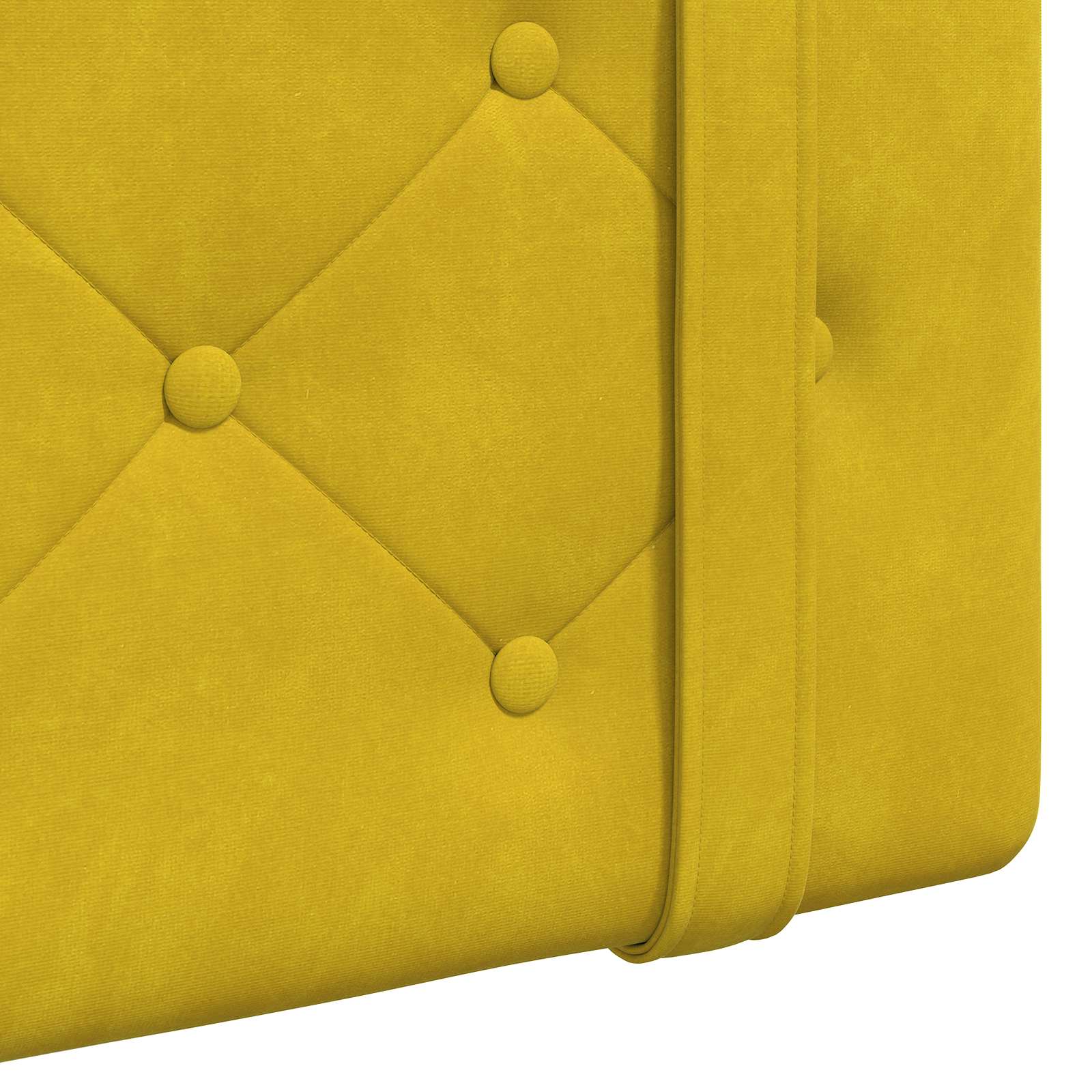 Tête de lit suspendue Avec lumière LED Jaune Velours - XIOS