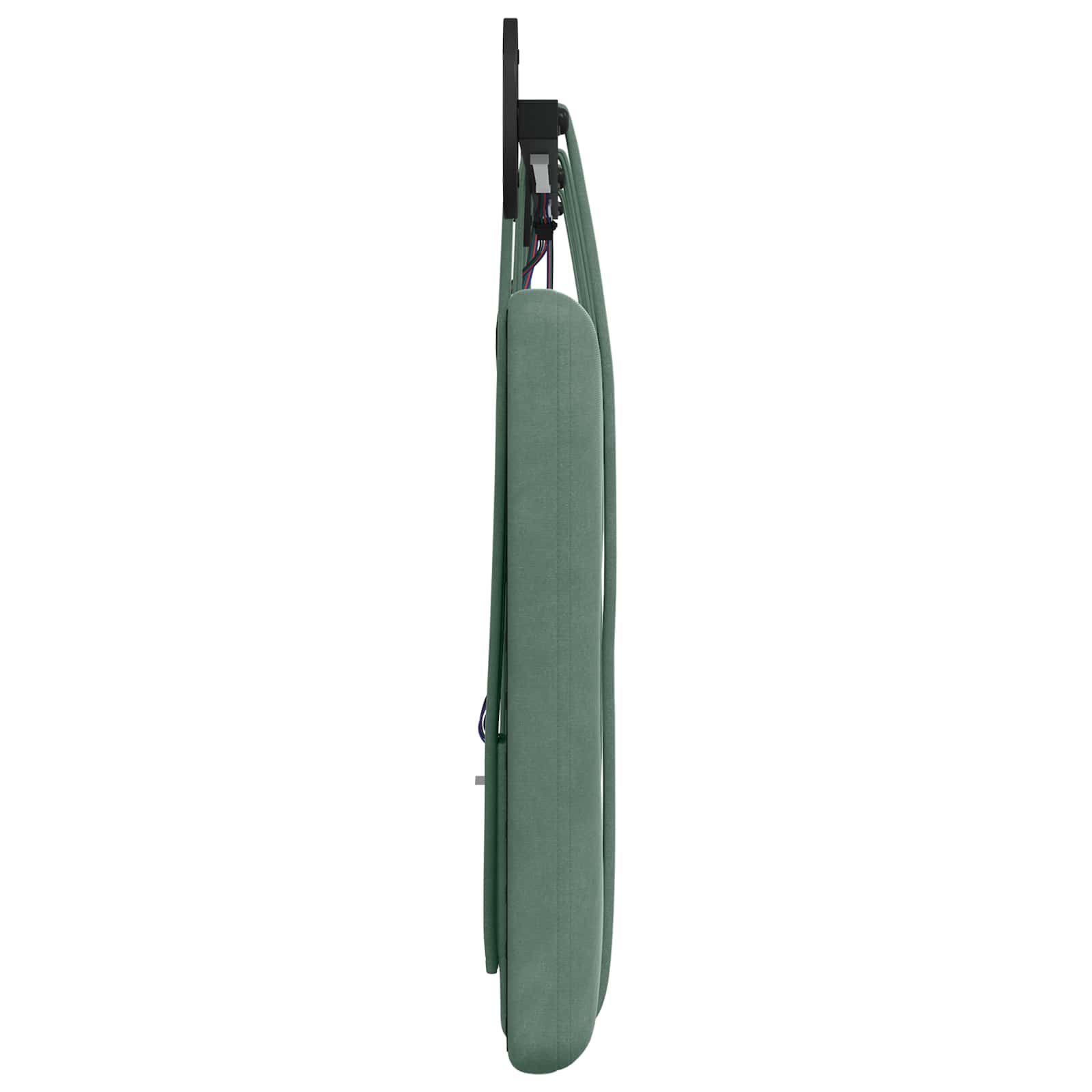 Tête de lit suspendue Avec lumière LED Vert Mer Velours - XIOS