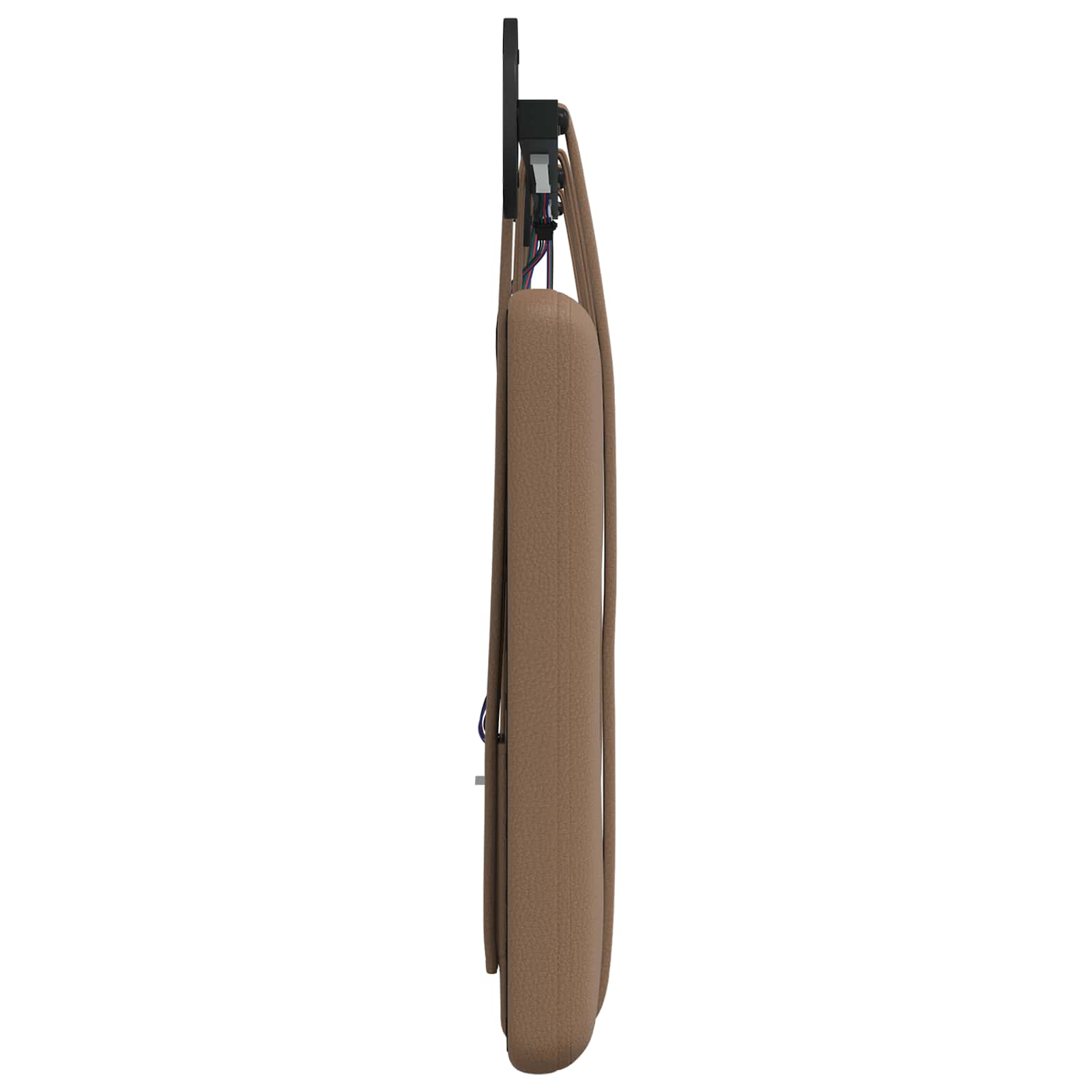 Tête de lit suspendue Avec lumière LED Cappuccino Simili cuir - XIOS