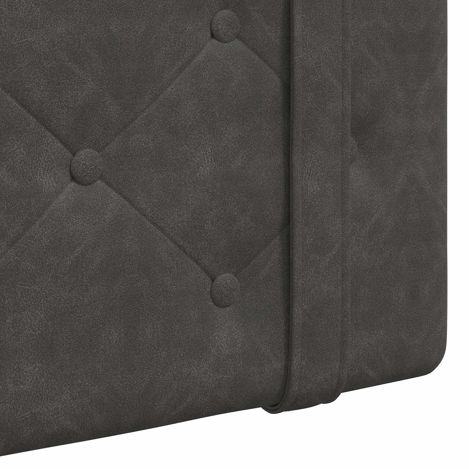 Tête de lit suspendue Avec lumière LED Noir PU antique - XIOS