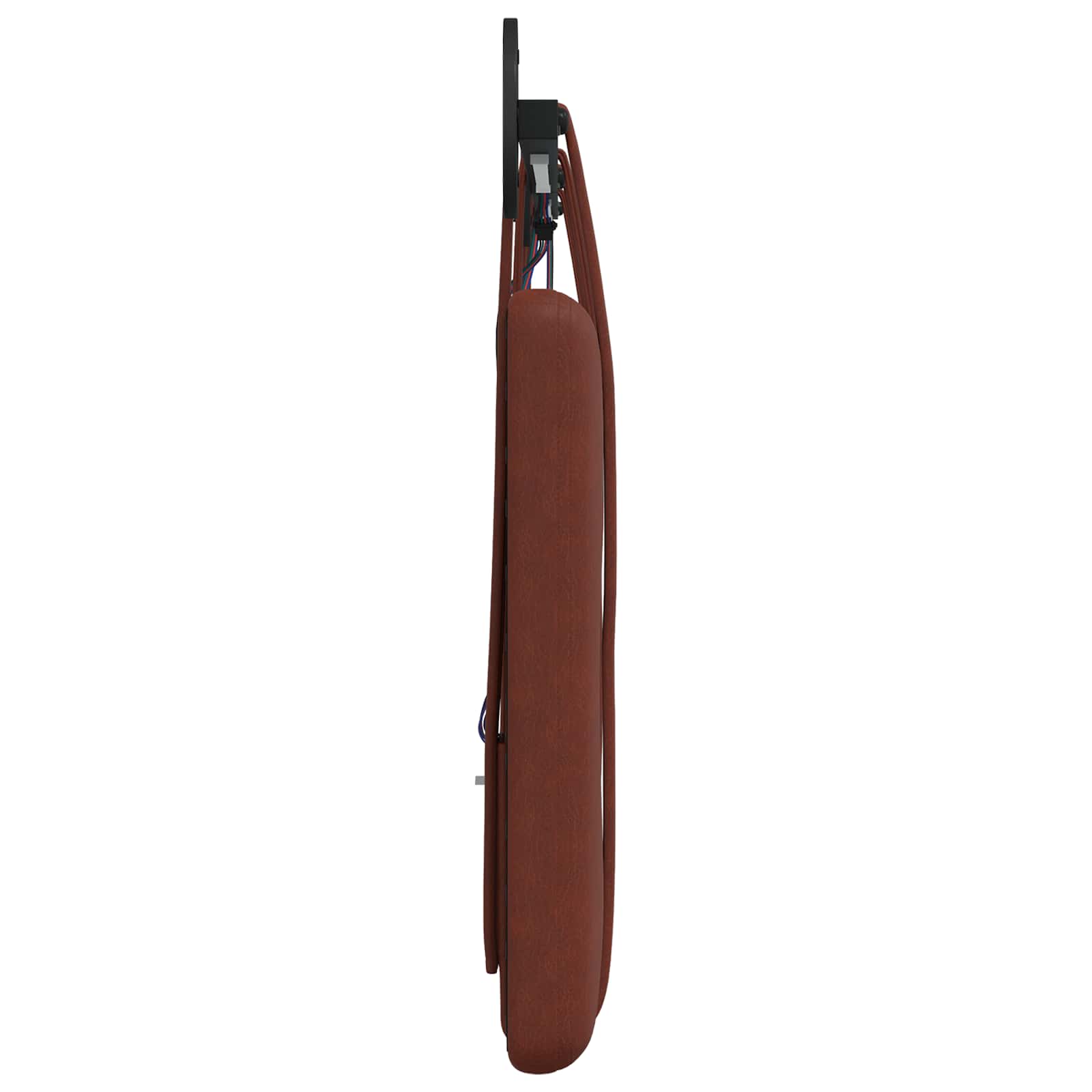Tête de lit suspendue Avec lumière LED Brun Brillant PU antique - XIOS
