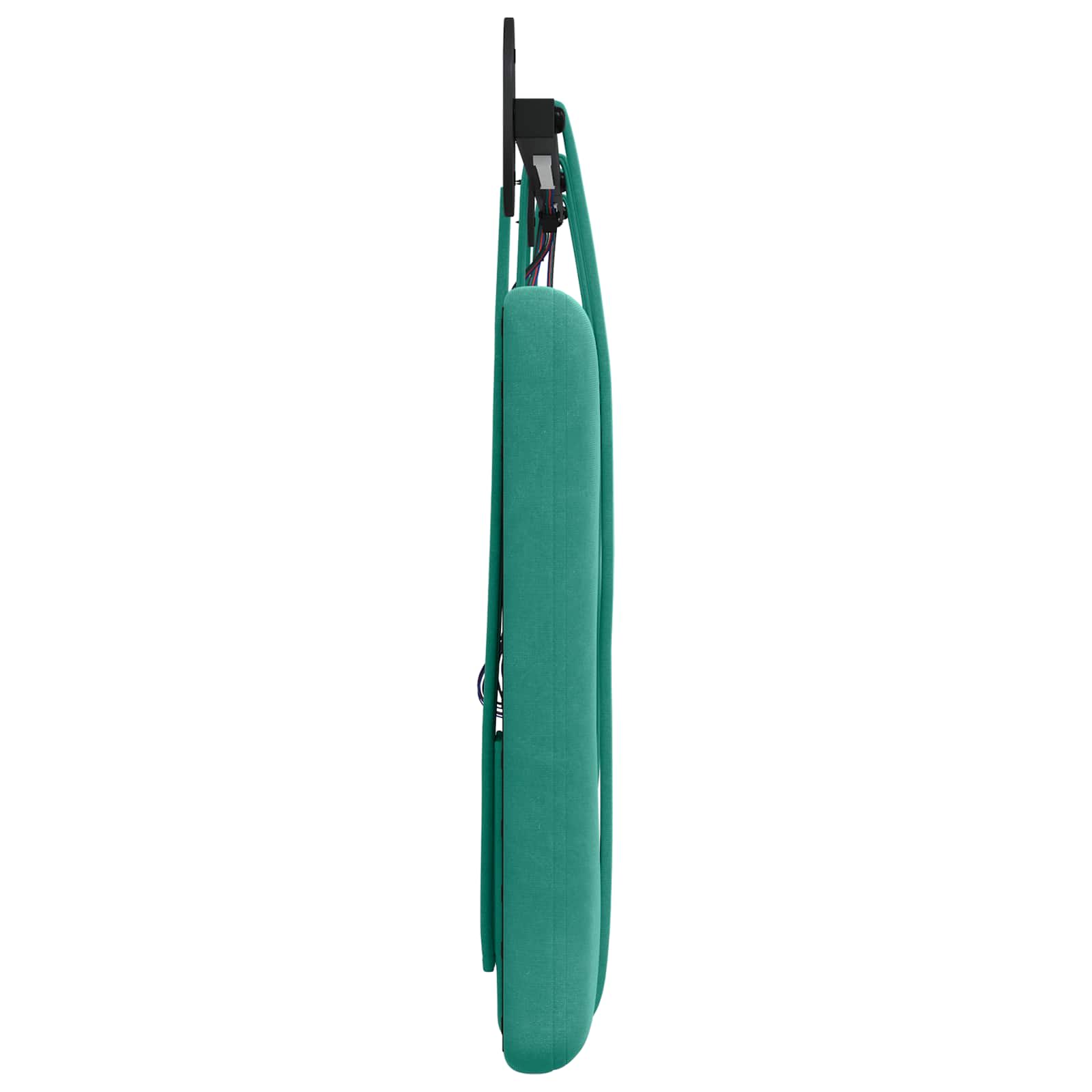 Tête de lit suspendue Avec lumière LED Turquoise Velours - XIOS