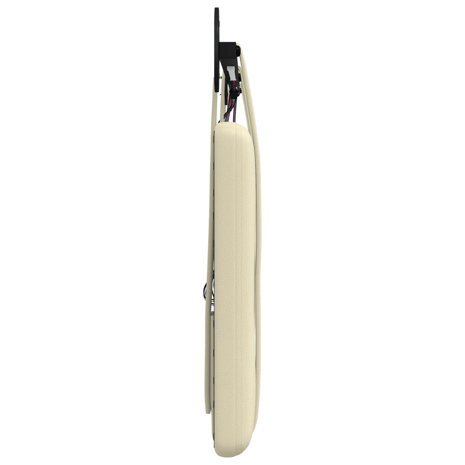 Tête de lit suspendue Avec lumière LED Crème Simili cuir - XIOS