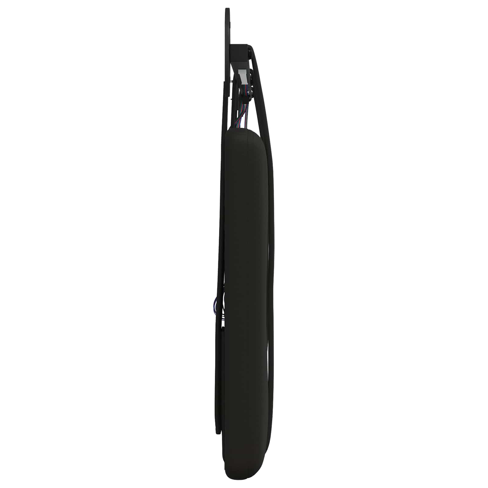 Tête de lit suspendue Avec lumière LED Noir Simili cuir - XIOS