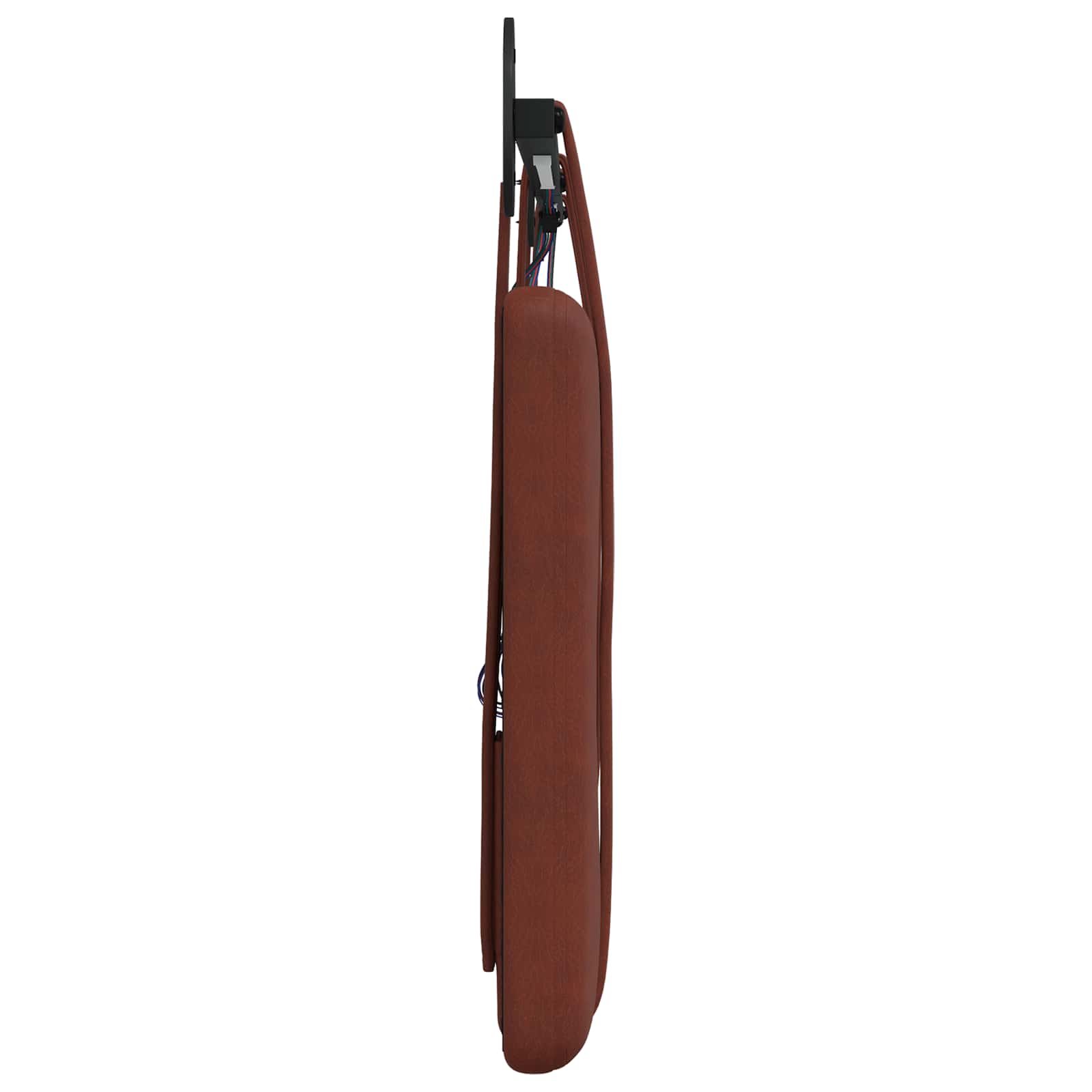 Tête de lit suspendue Avec lumière LED Brun Brillant PU antique - XIOS