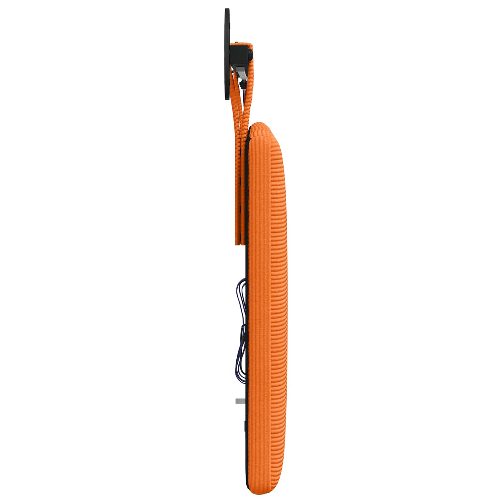 Tête de lit suspendue Orange Tissu en velours côtelé - XIOS
