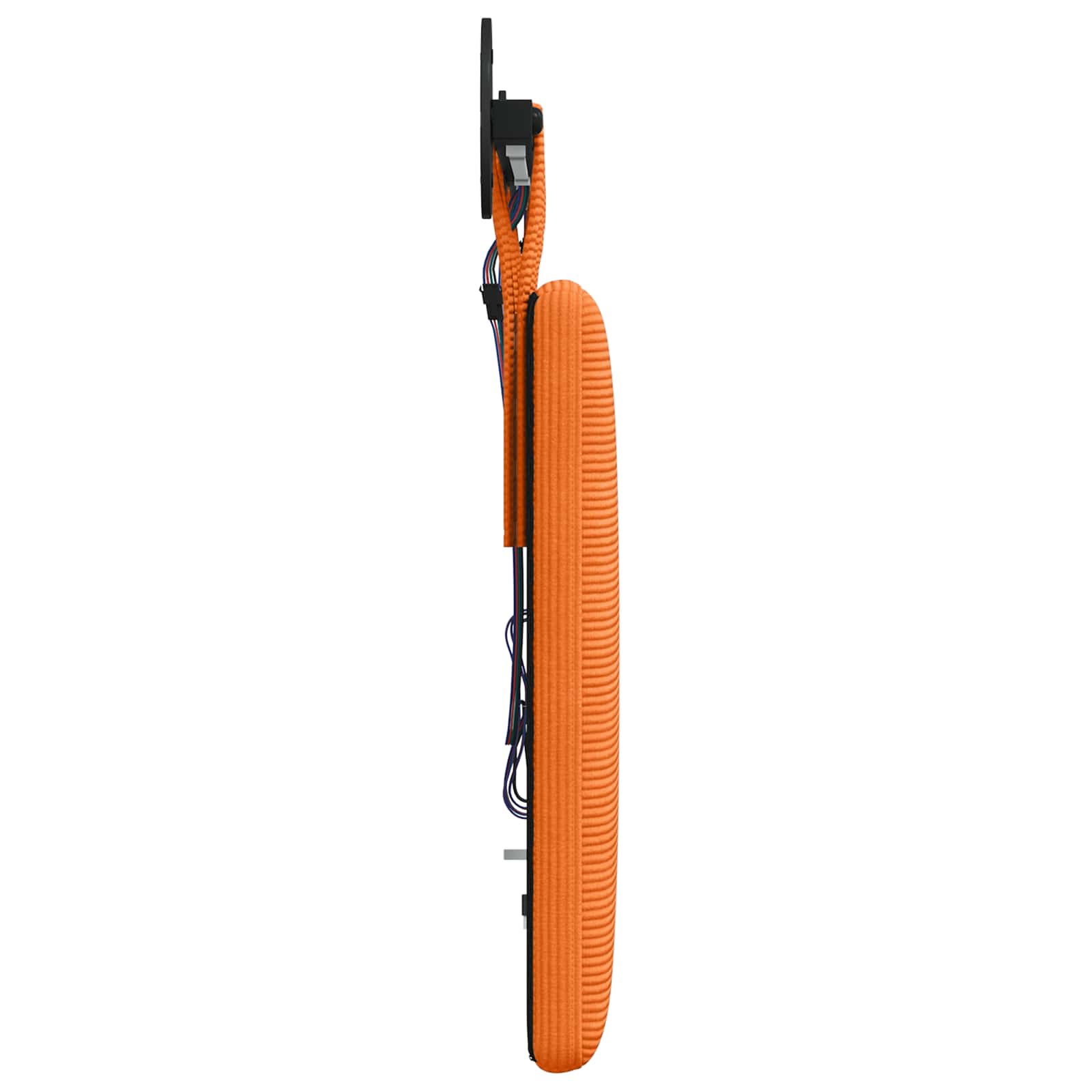 Tête de lit suspendue Orange Tissu en velours côtelé - XIOS