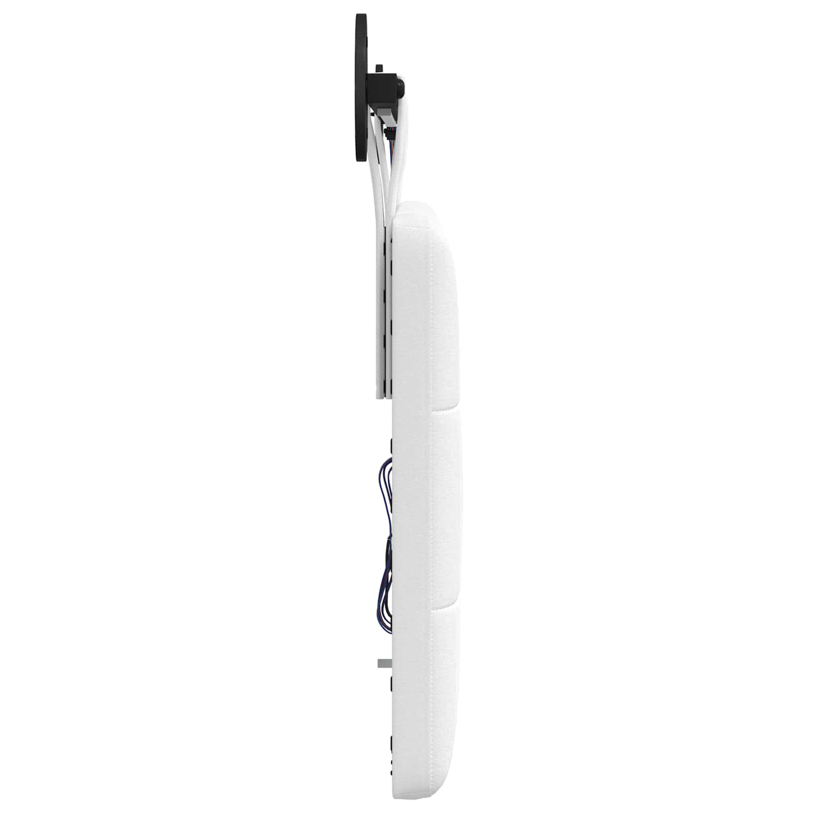 Tête de lit suspendue Avec lumière LED Blanc Tissu - XIOS