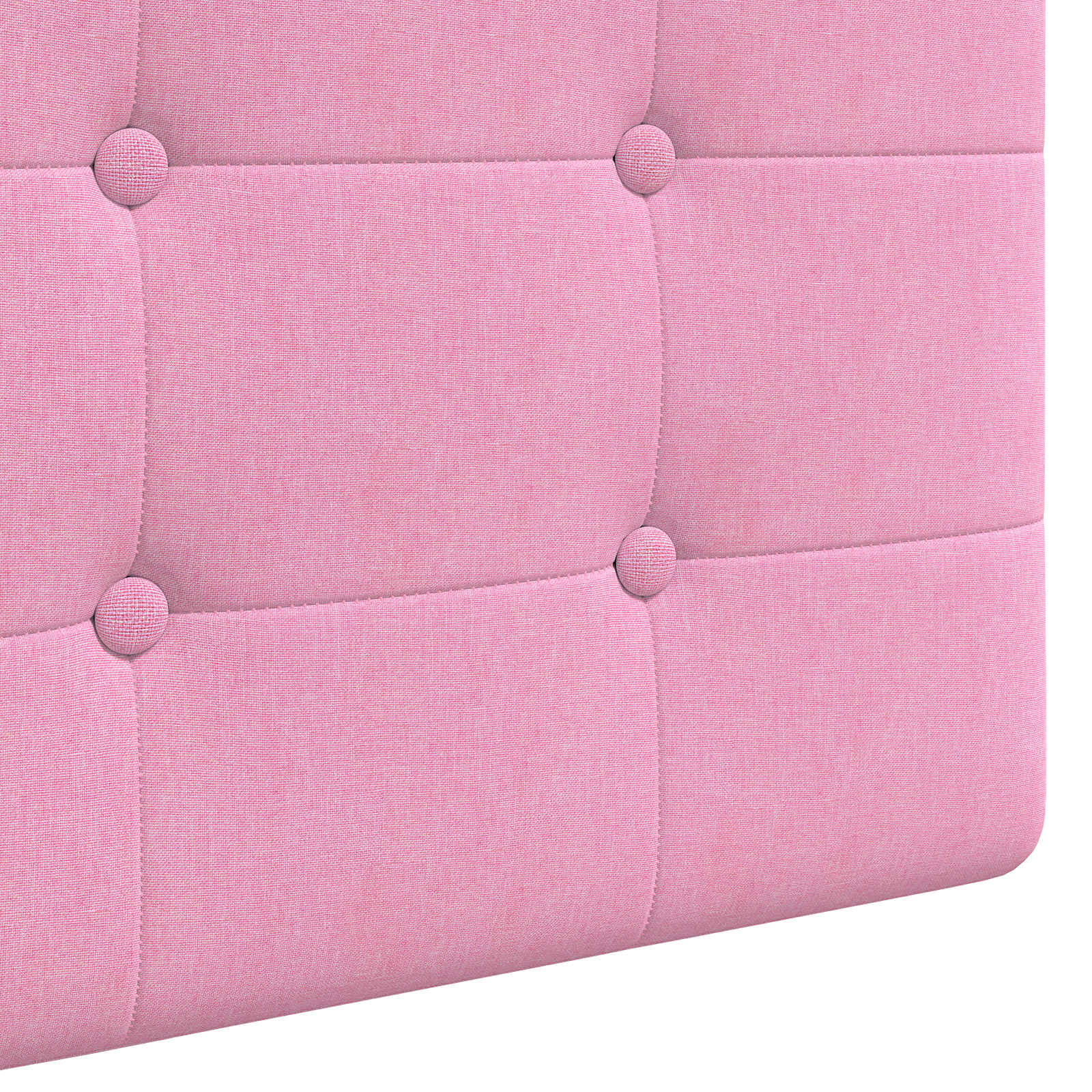 Tête de lit suspendue Avec lumière LED Rose Tissu - XIOS