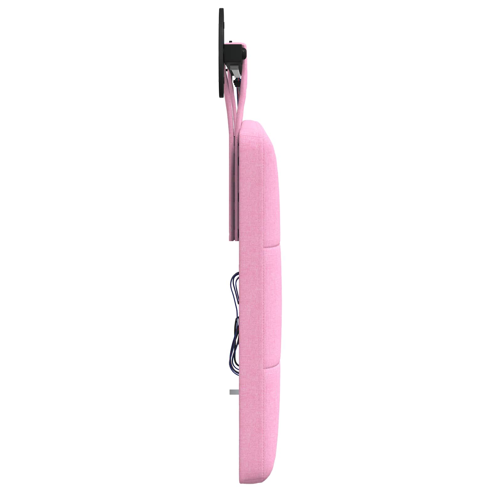 Tête de lit suspendue Avec lumière LED Rose Tissu - XIOS
