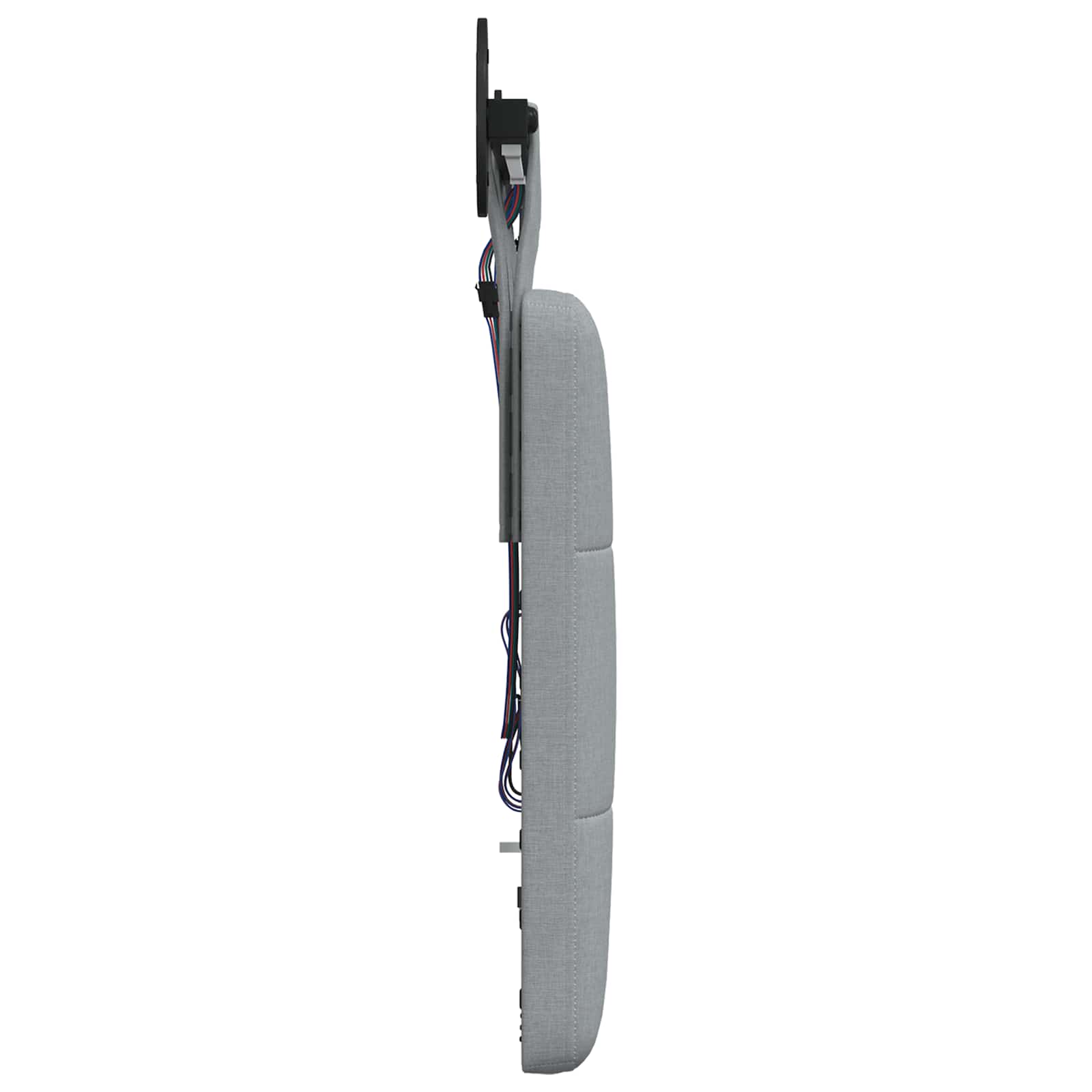 Tête de lit suspendue Avec lumière LED Gris clair Tissu - XIOS