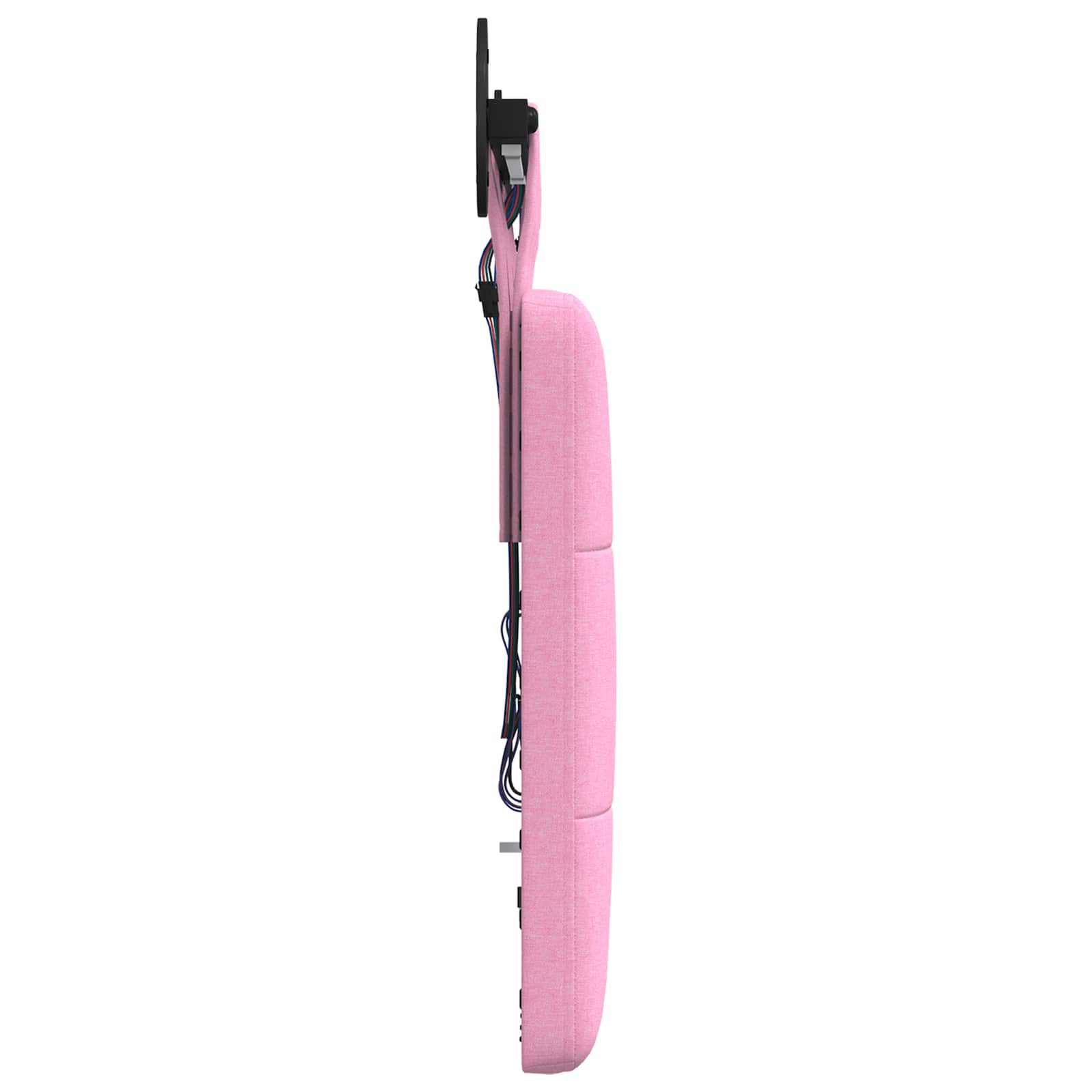 Tête de lit suspendue Avec lumière LED Rose Tissu - XIOS