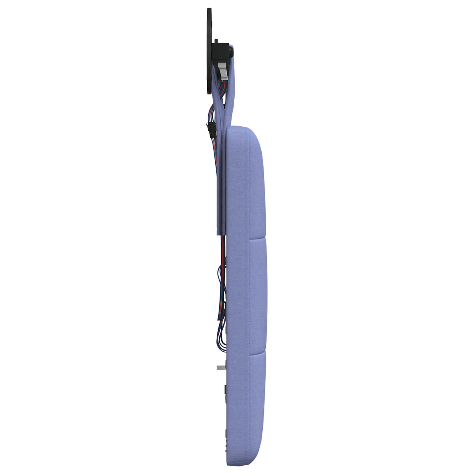 Tête de lit suspendue Avec lumière LED Bleu denim Tissu - XIOS
