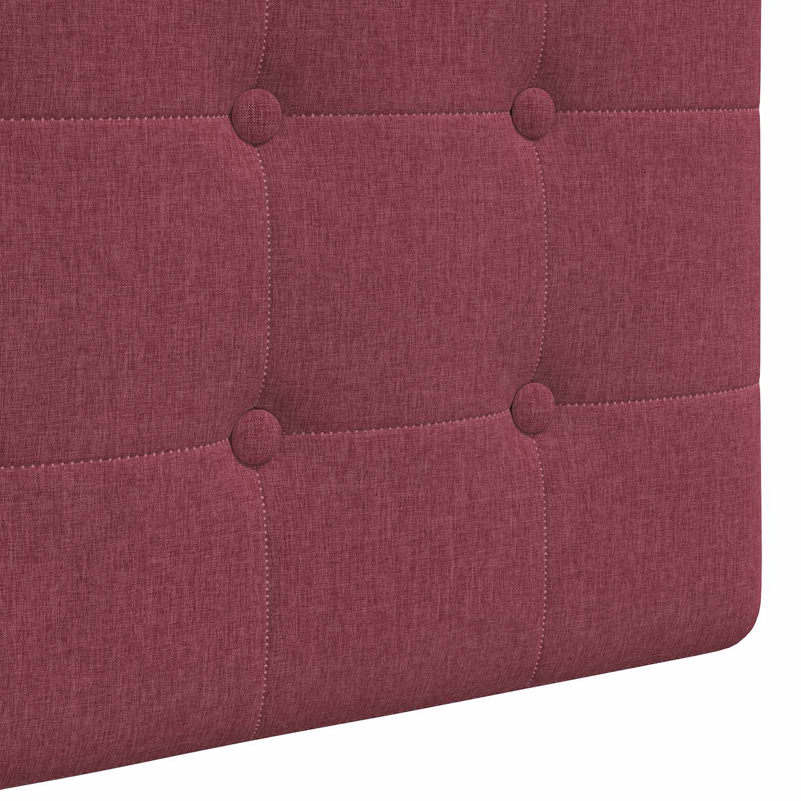 Tête de lit suspendue Avec lumière LED Bordeaux Tissu - XIOS