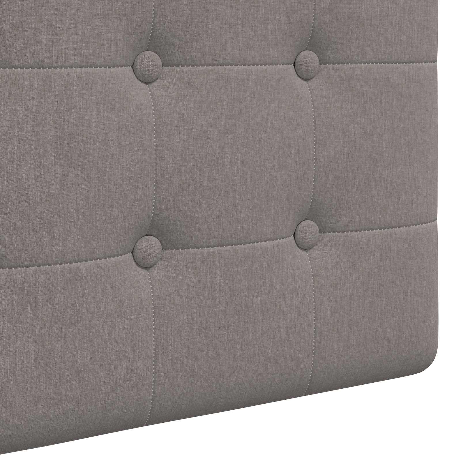 Tête de lit suspendue Avec lumière LED Taupe Tissu - XIOS