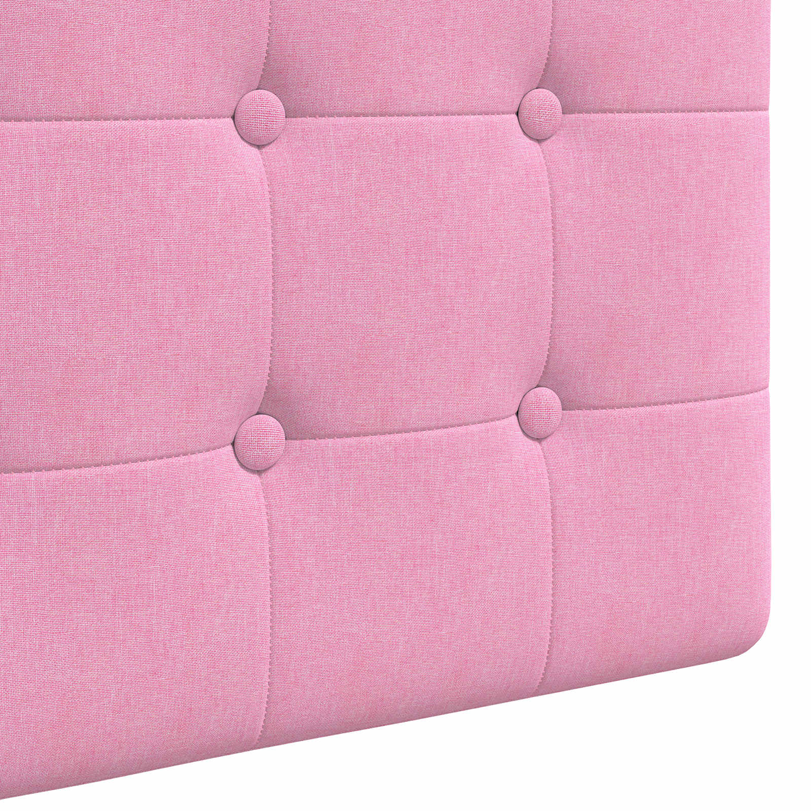 Tête de lit suspendue Avec lumière LED Rose Tissu - XIOS